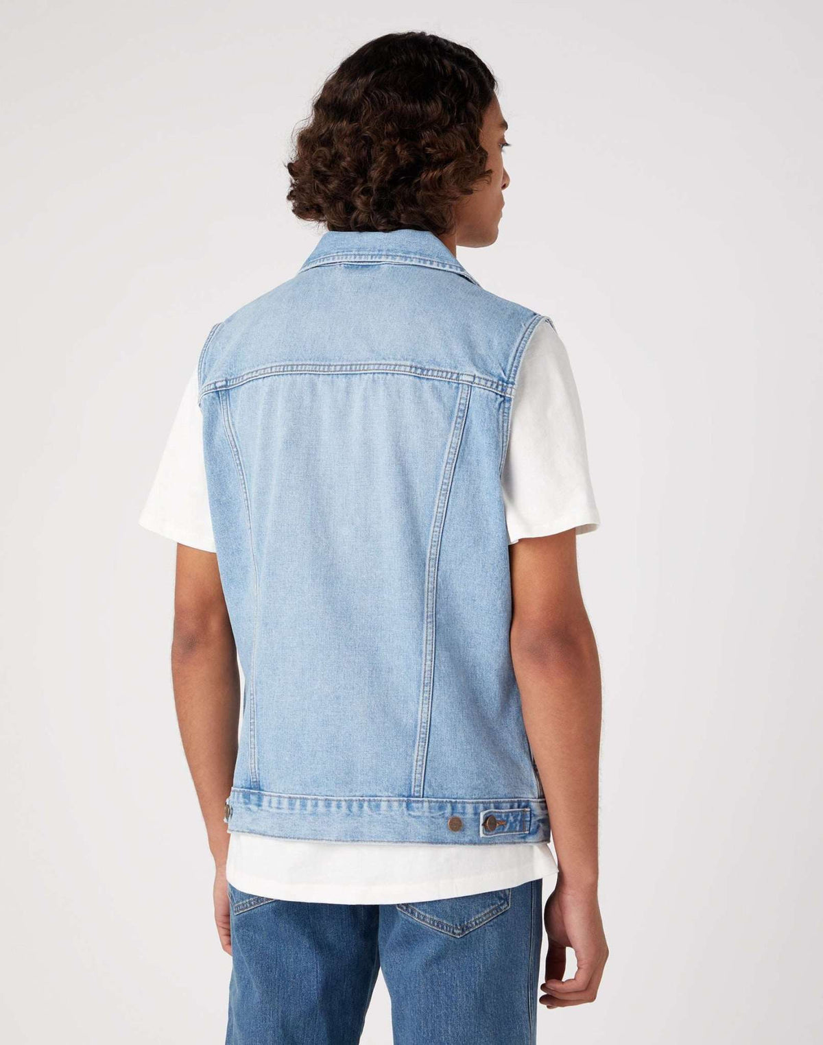Denim Vest in Blue Sunrise