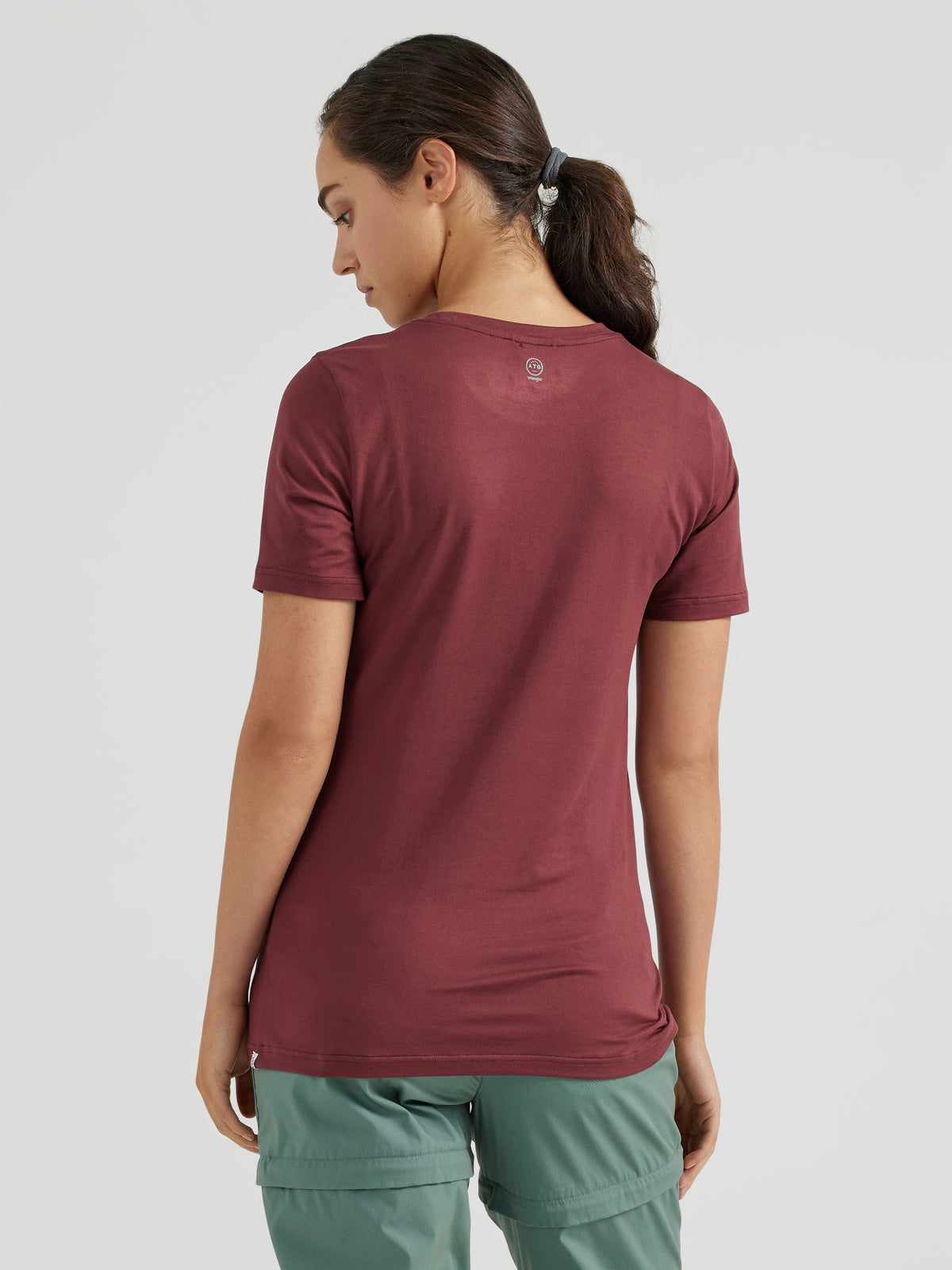 Performance Tee in Red Mahogany