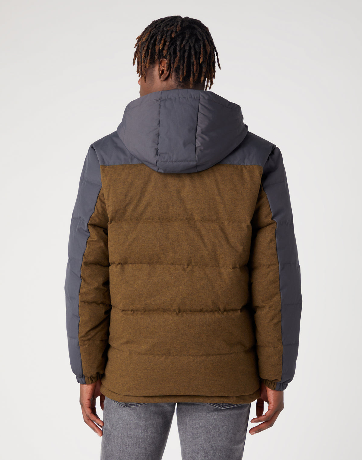 Down Jacket in Faded Black