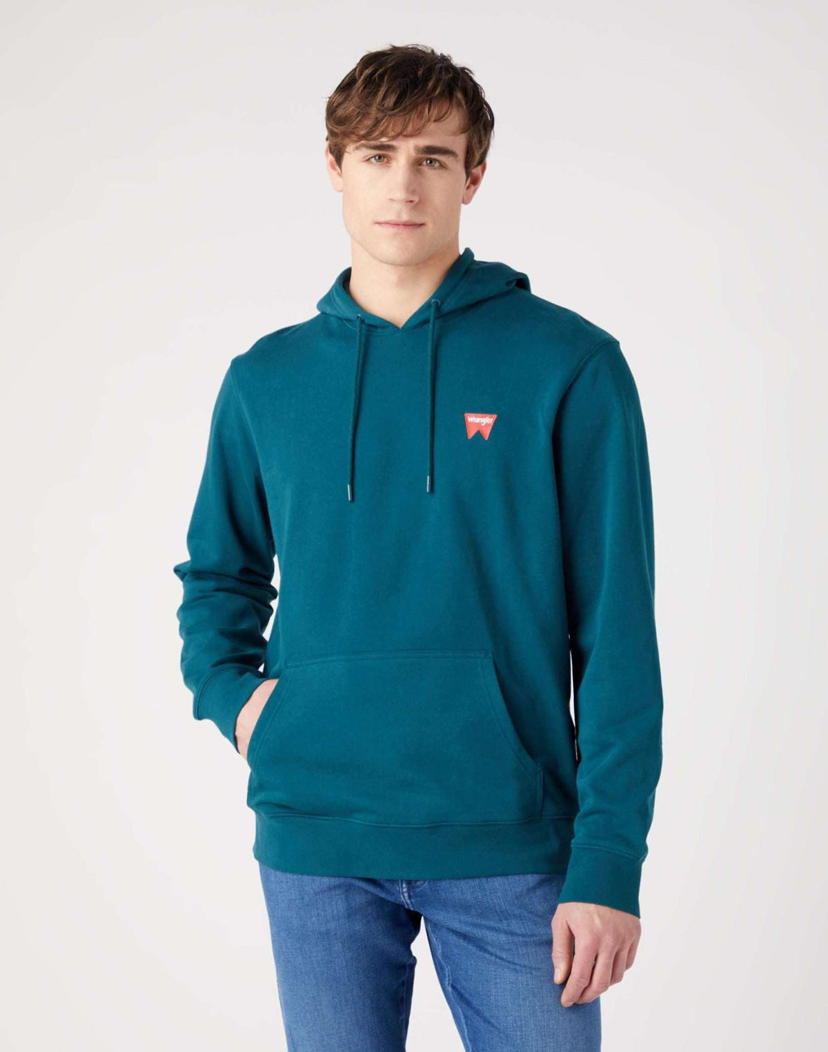 Sign Off Hoodie in Deep Teal Green