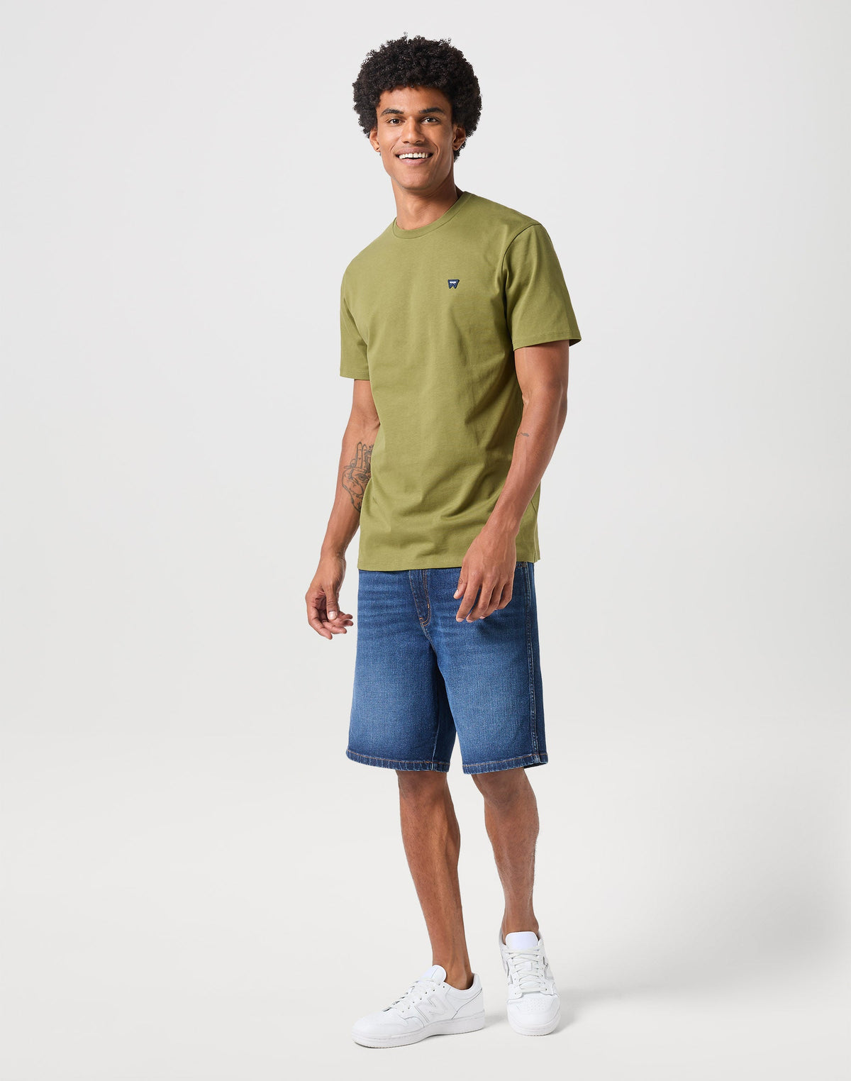 Sign Off Tee in Dusty Olive