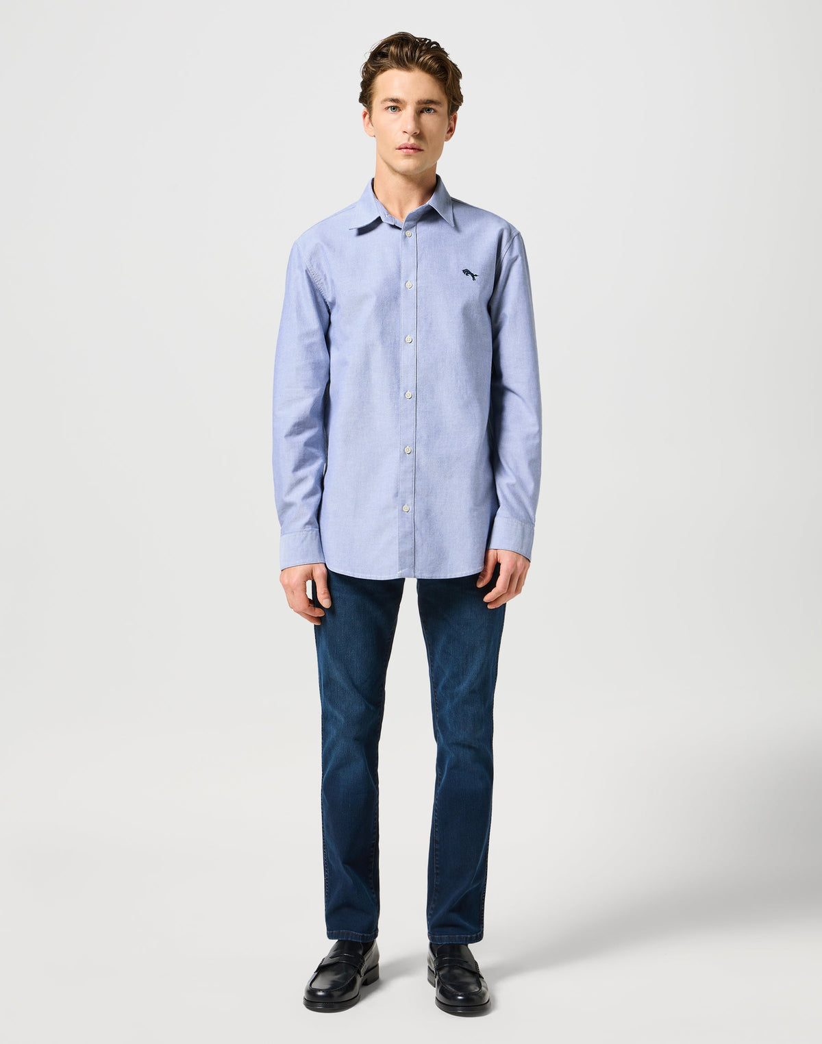 LS Shirt in Oxford Blue