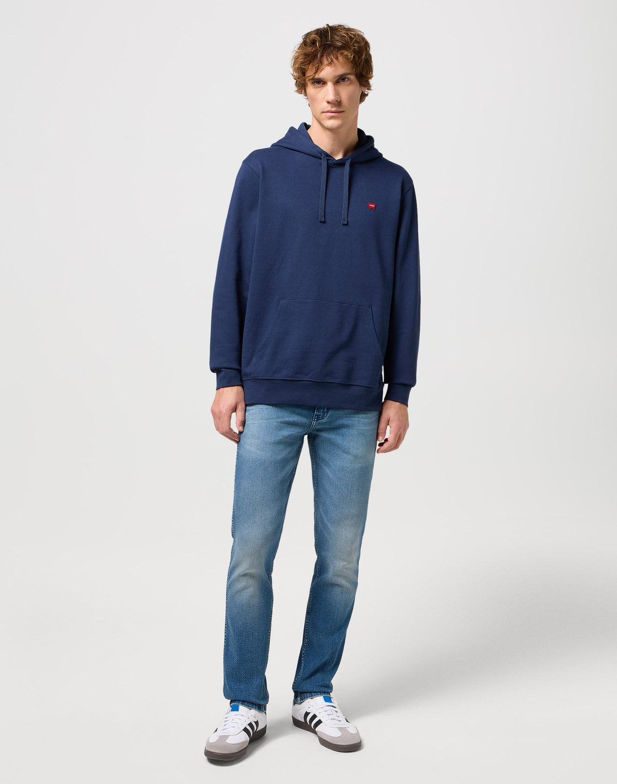 Sign Off Hoodie in Navy