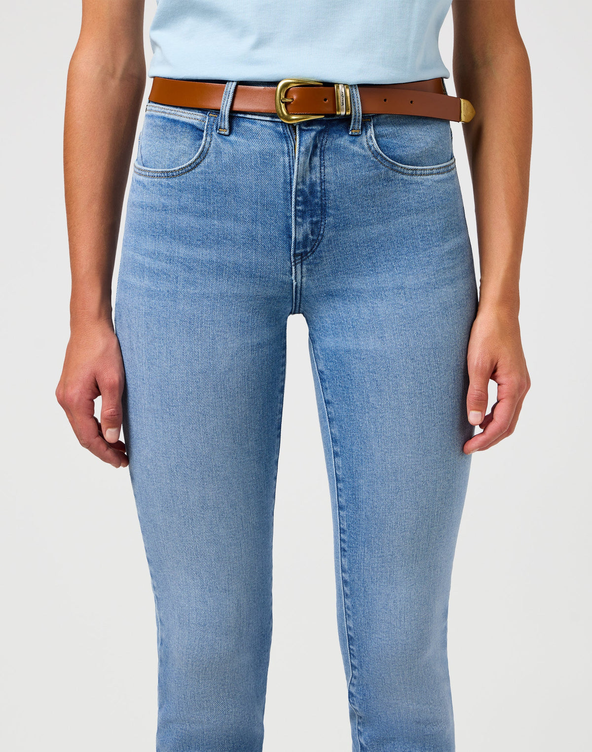Triple Loop Belt in Cognac