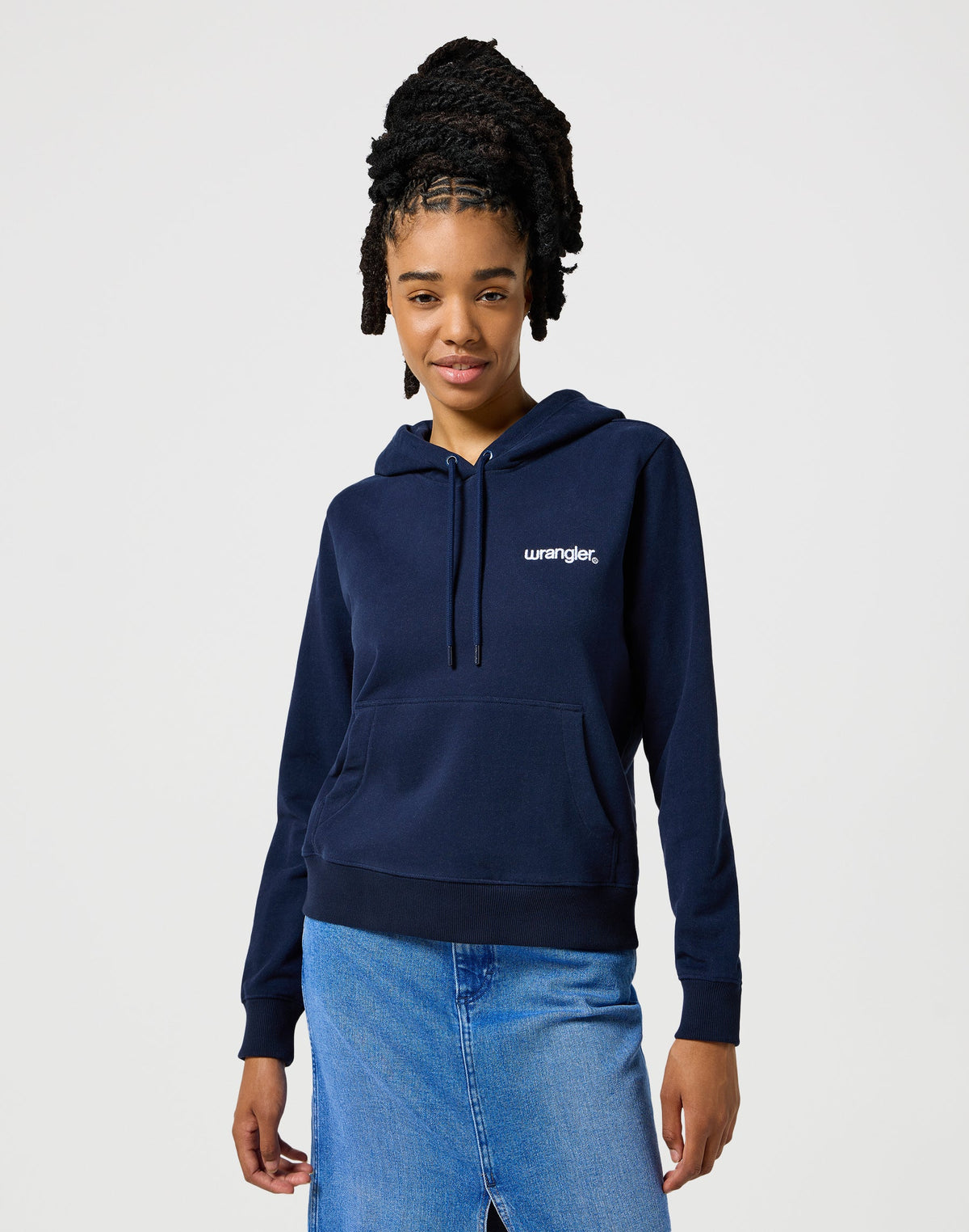 Regular Hoodie in Navy