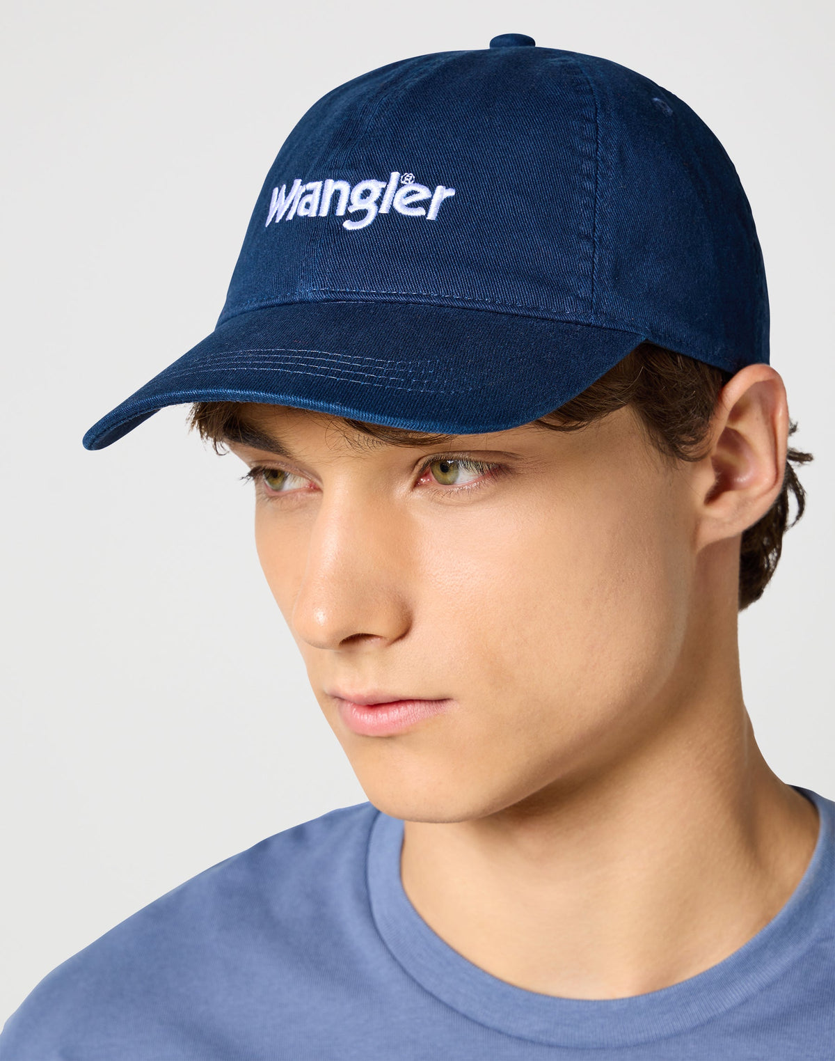 Washed Logo Cap in Navy