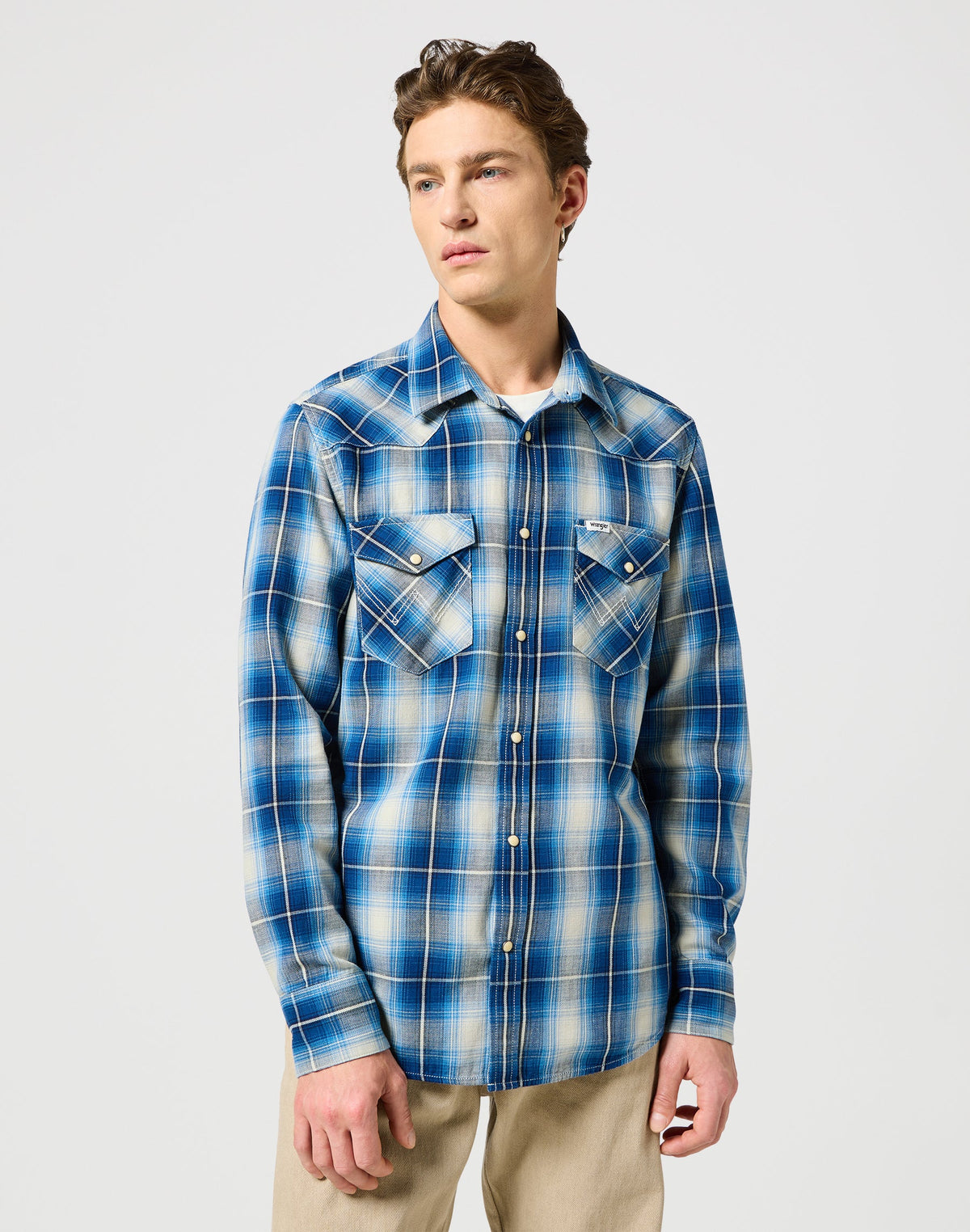 Western Shirt in Buffalo Indigo