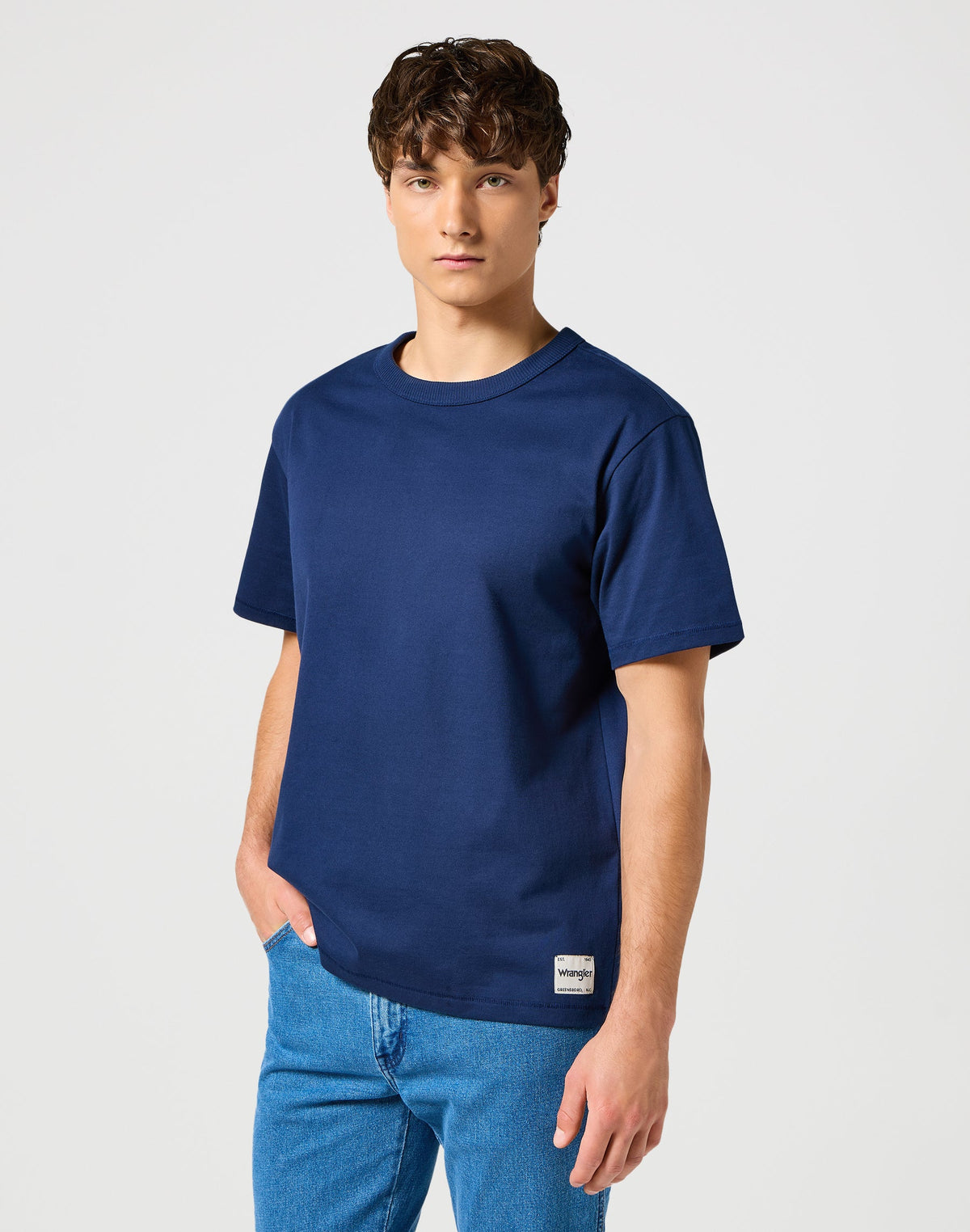 Shortleeves Solid Tee in Navy