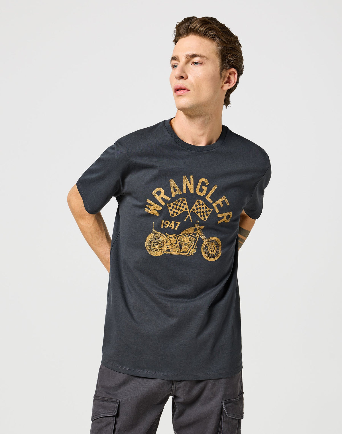 Americana Tee in Faded Black