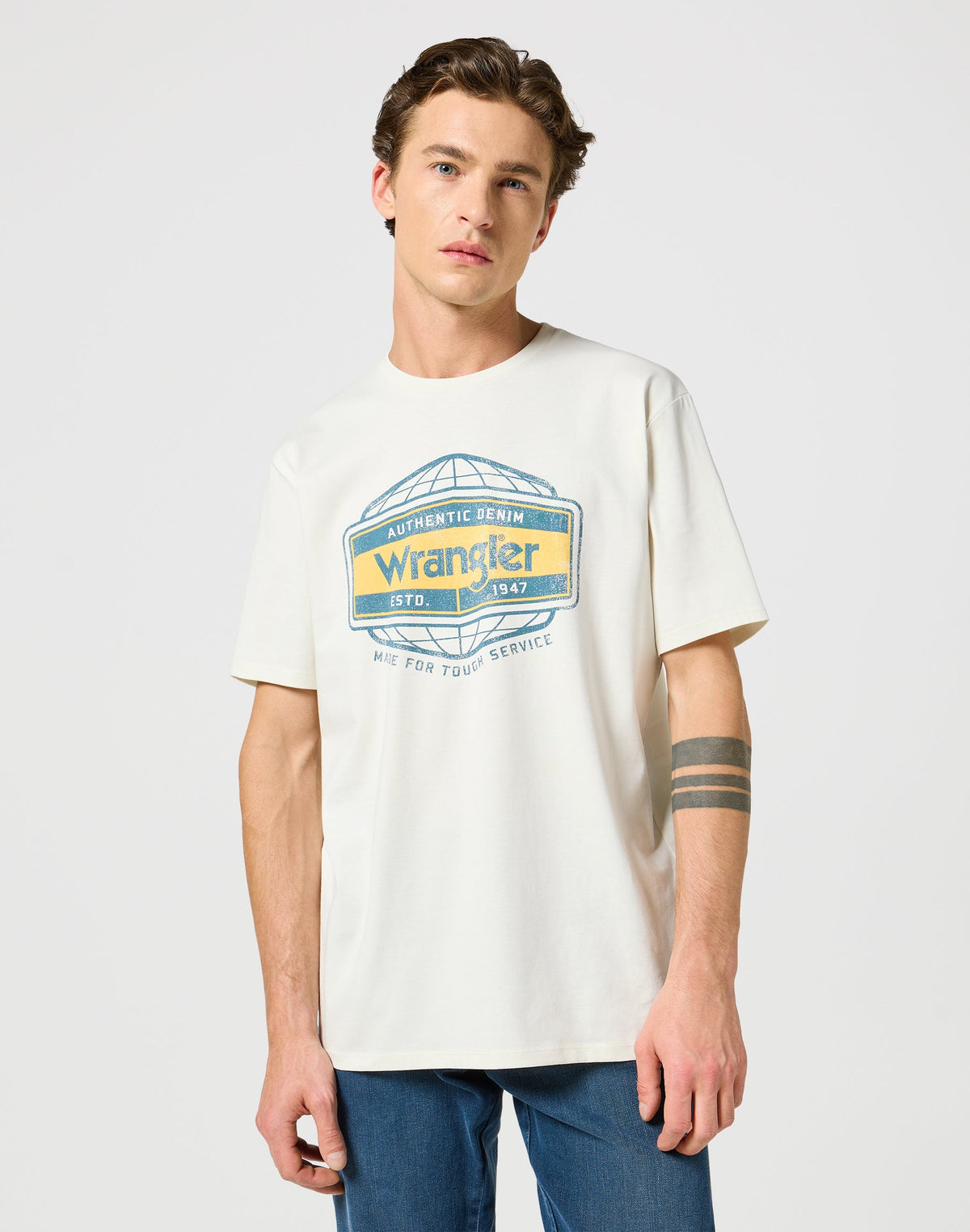 Americana Tee in Vintage White