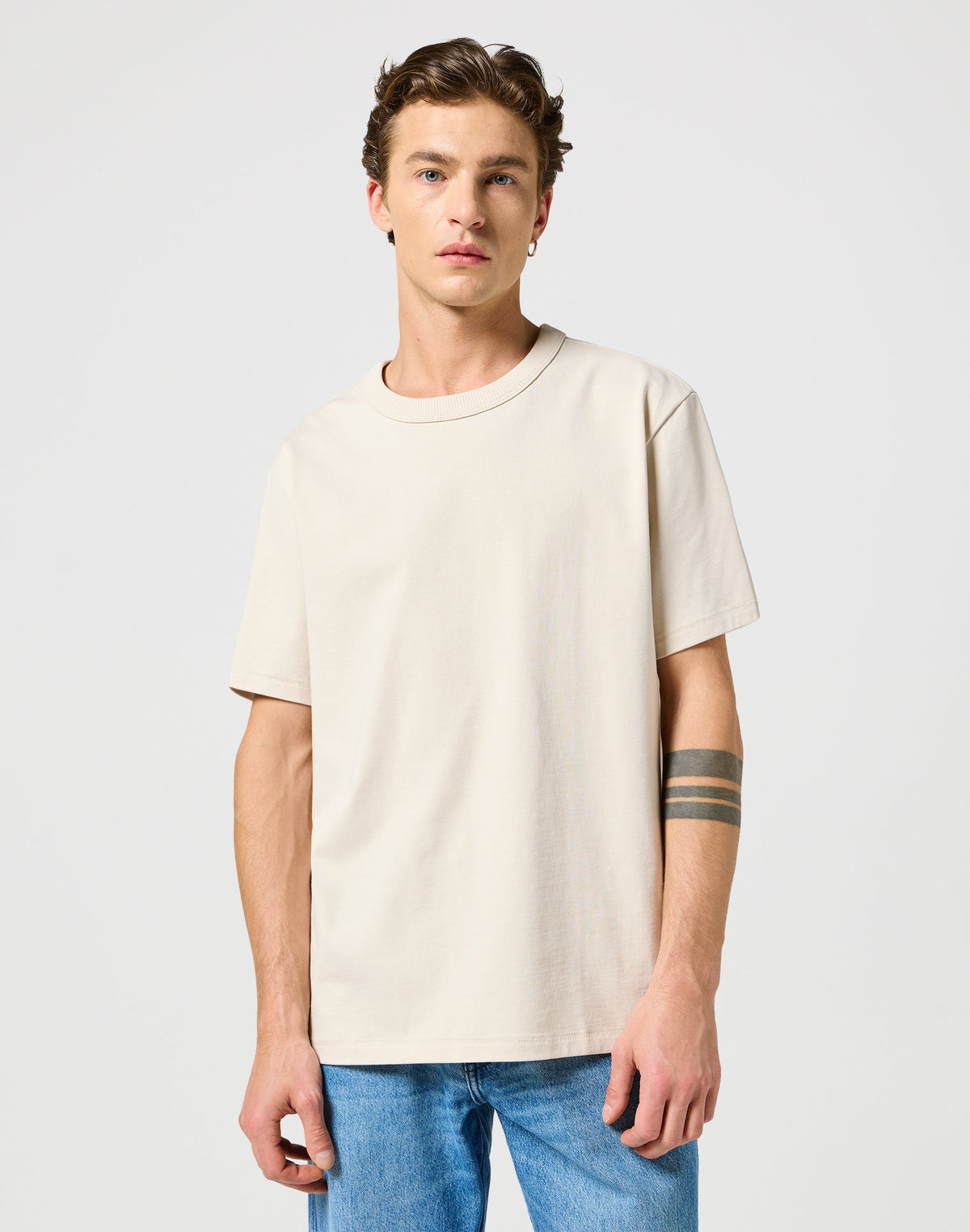 Shortleeves Solid Tee in Vintage White