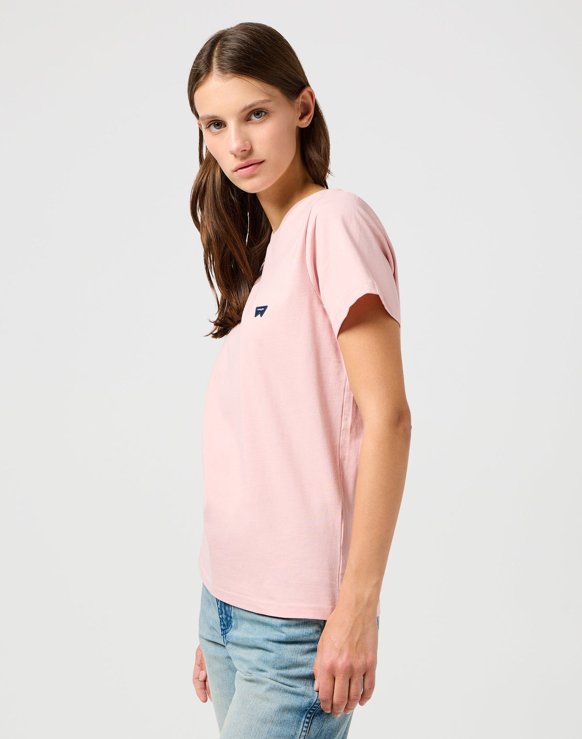 Regular Tee in Silver Pink