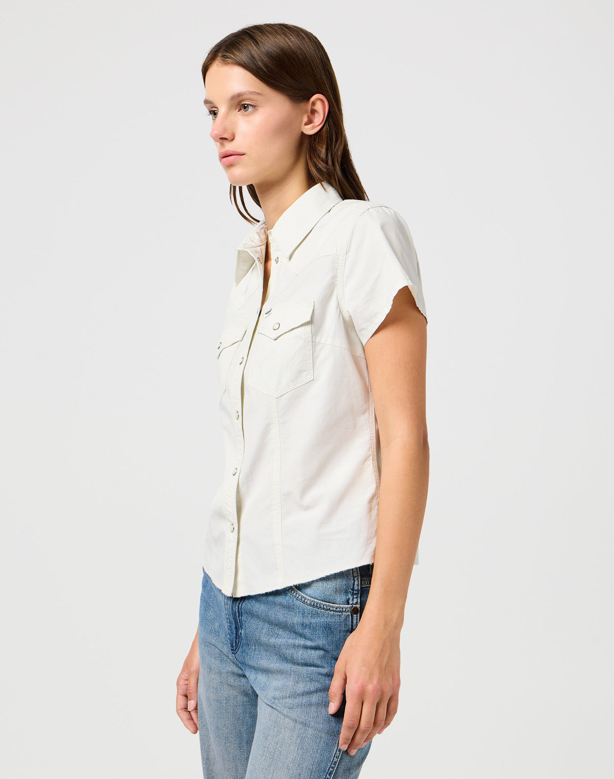 Shrunken Shirt in Vintage White