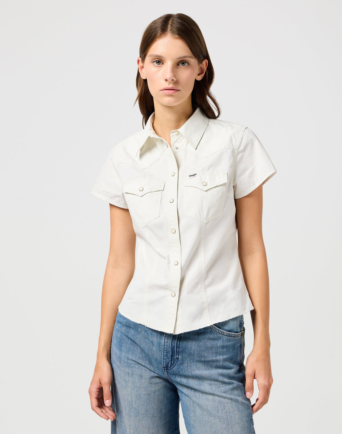 Shrunken Shirt in Vintage White