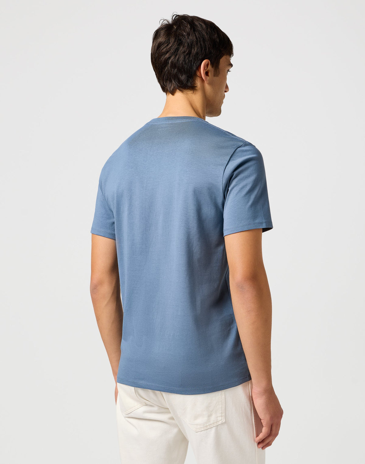 Small Graphic Tee in Dusty Blue