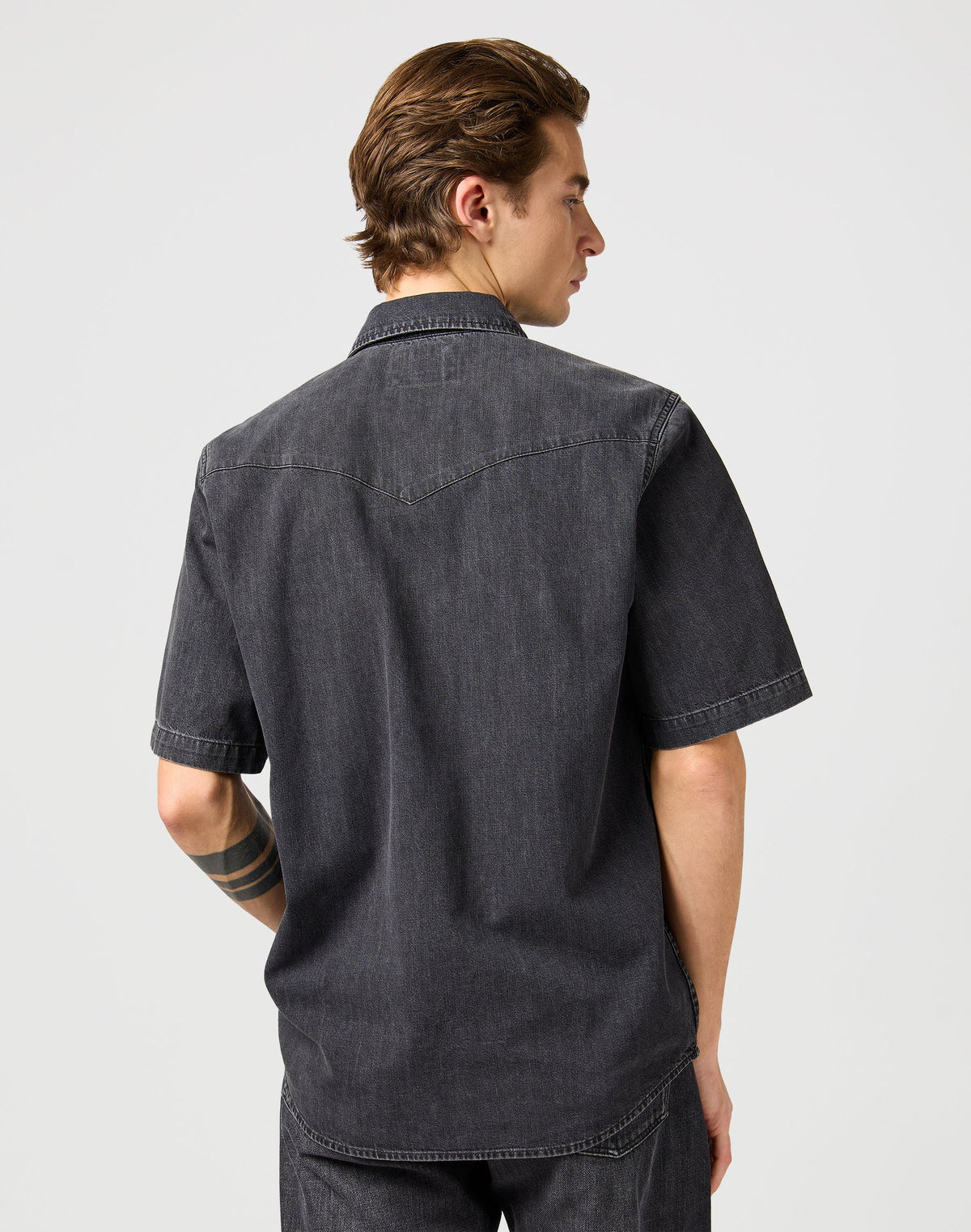 Ss Western Shirt in Enchanted Black