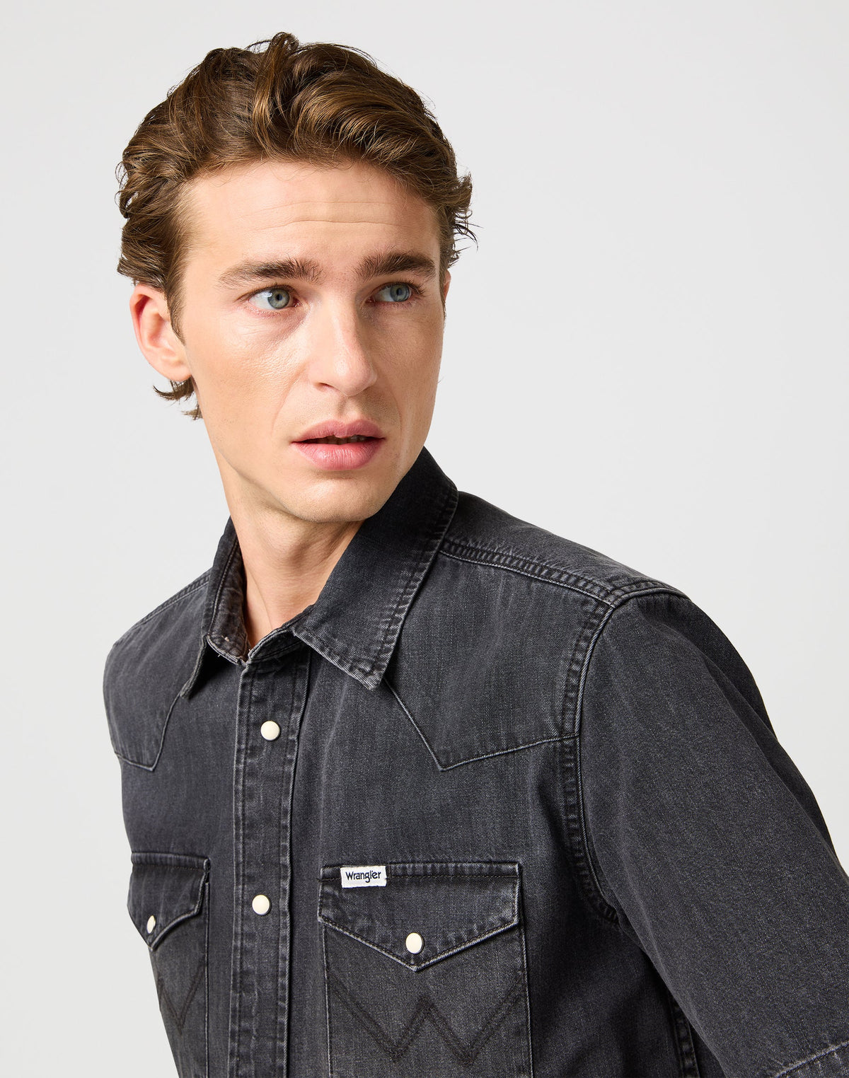 Ss Western Shirt in Enchanted Black