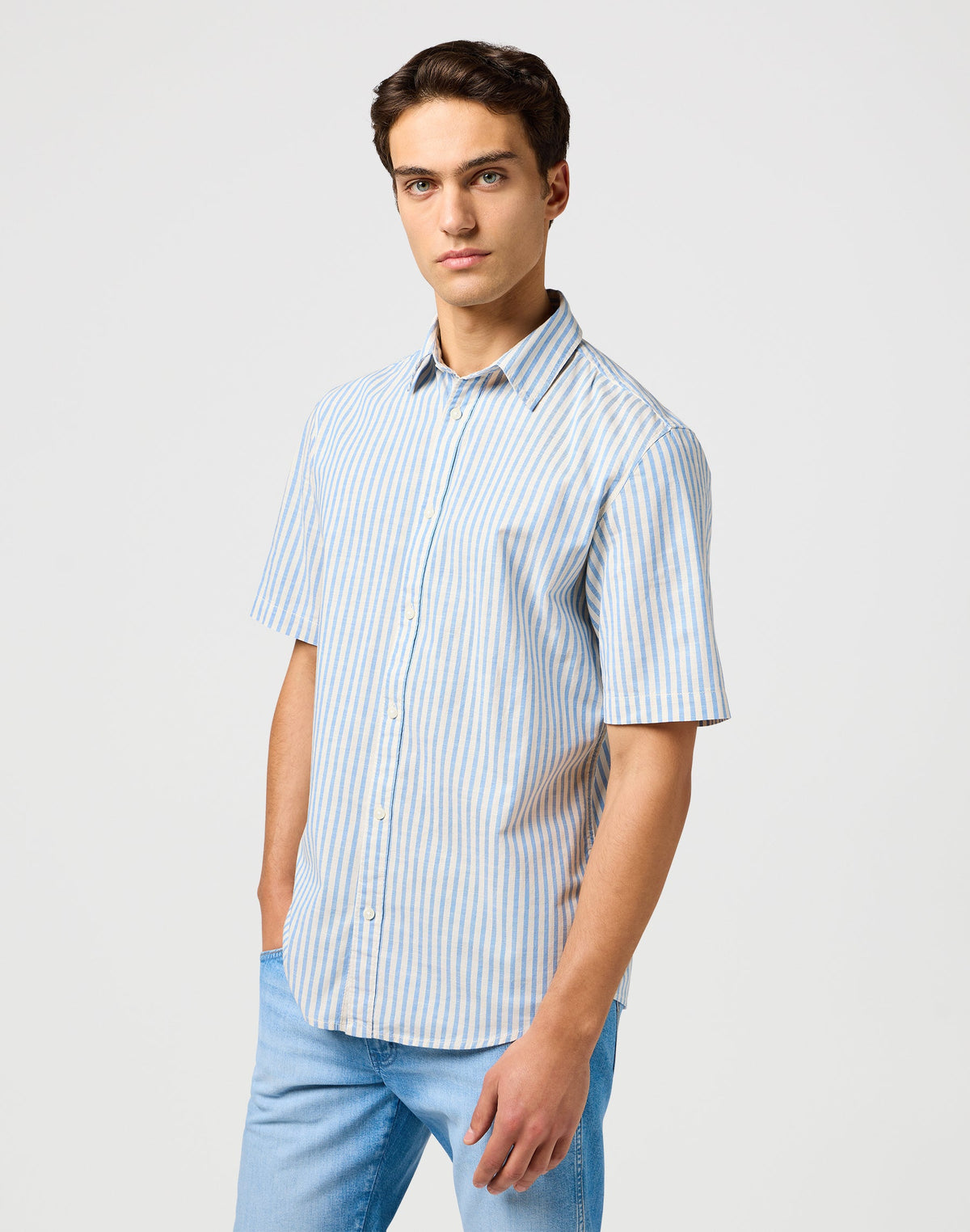 Ss Shirt in Pacific Stripe