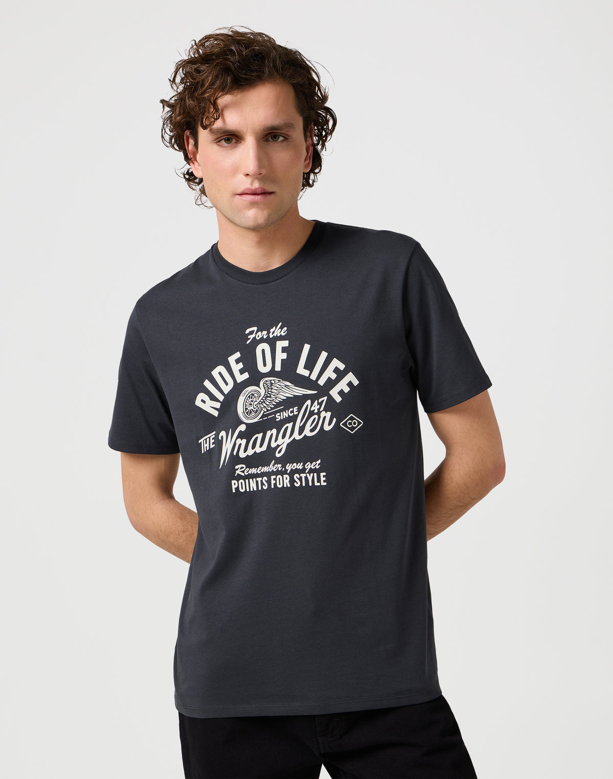 Americana Tee in Faded Black