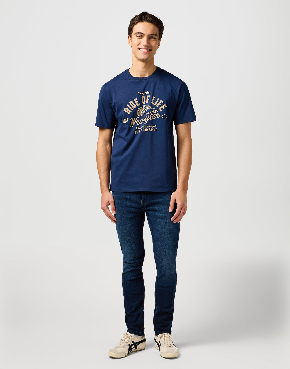 Americana Tee in Navy