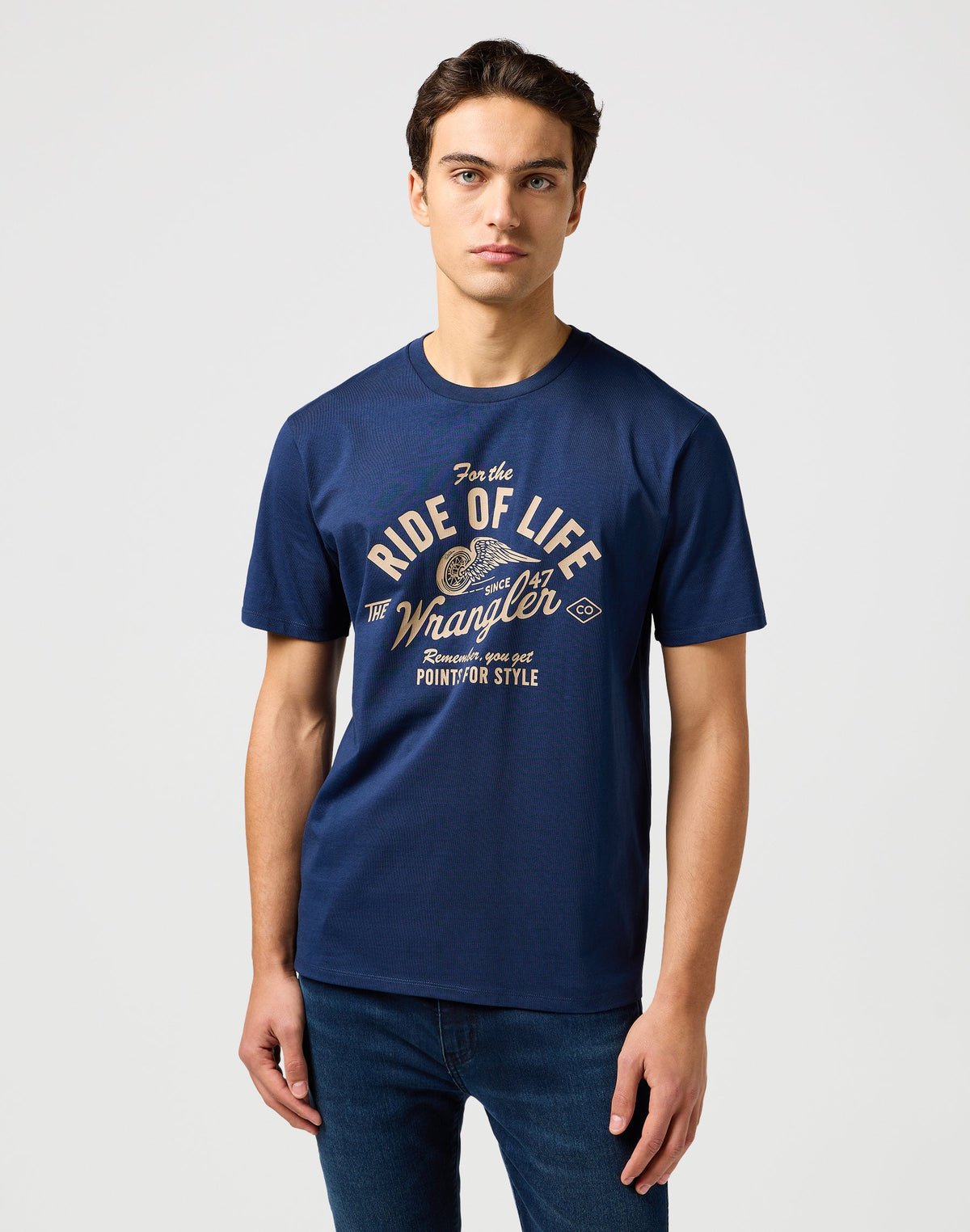 Americana Tee in Navy