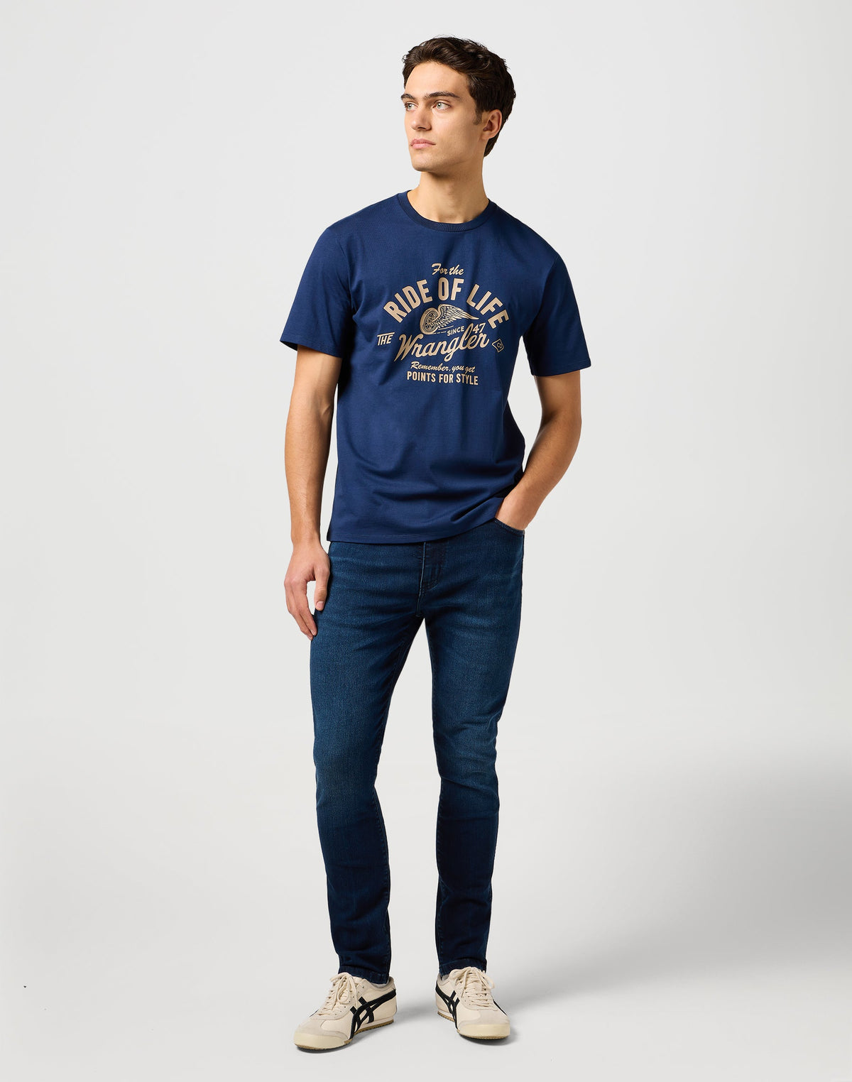 Americana Tee in Navy