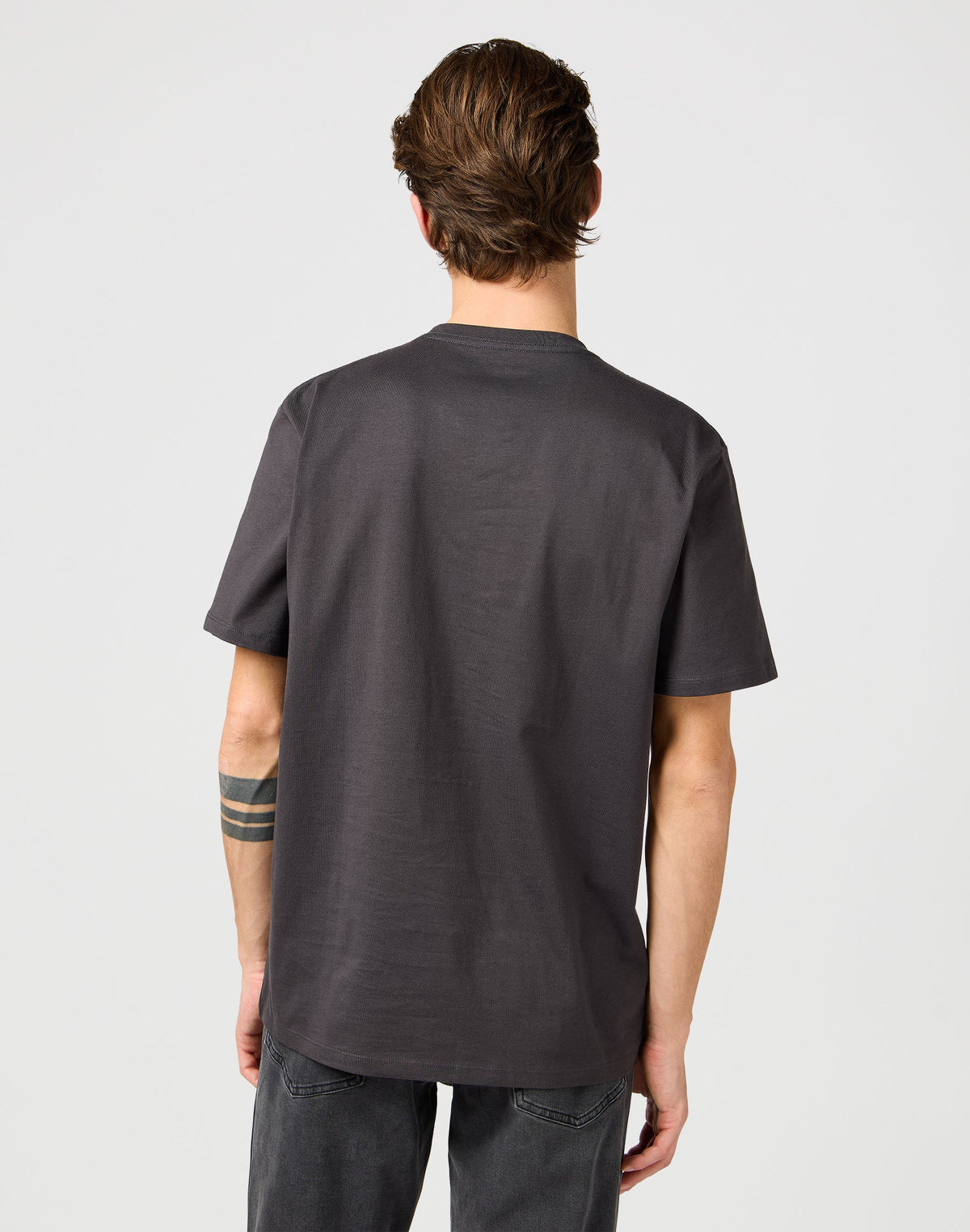 Small Logo Tee in Faded Black