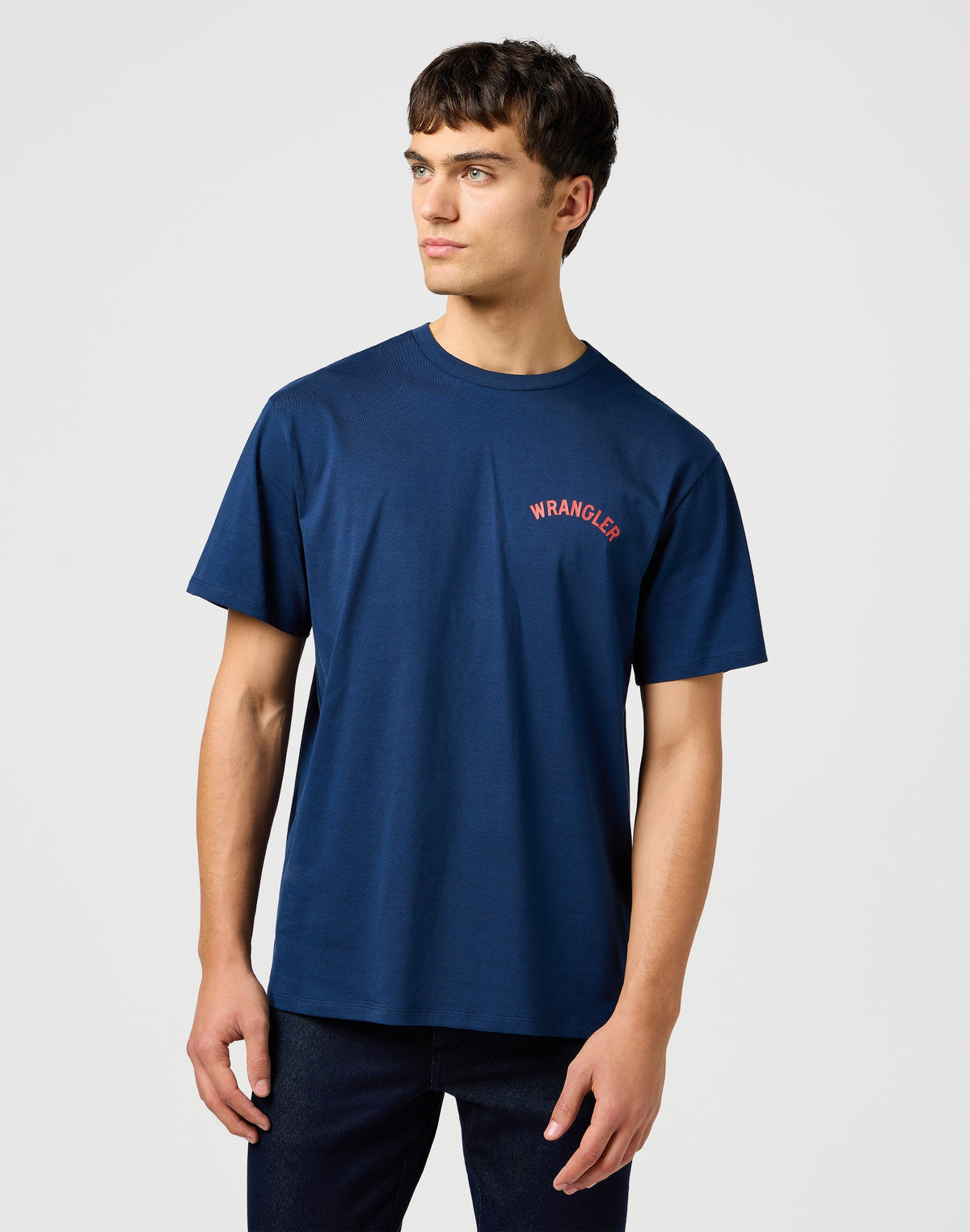 Graphic Tee in Navy