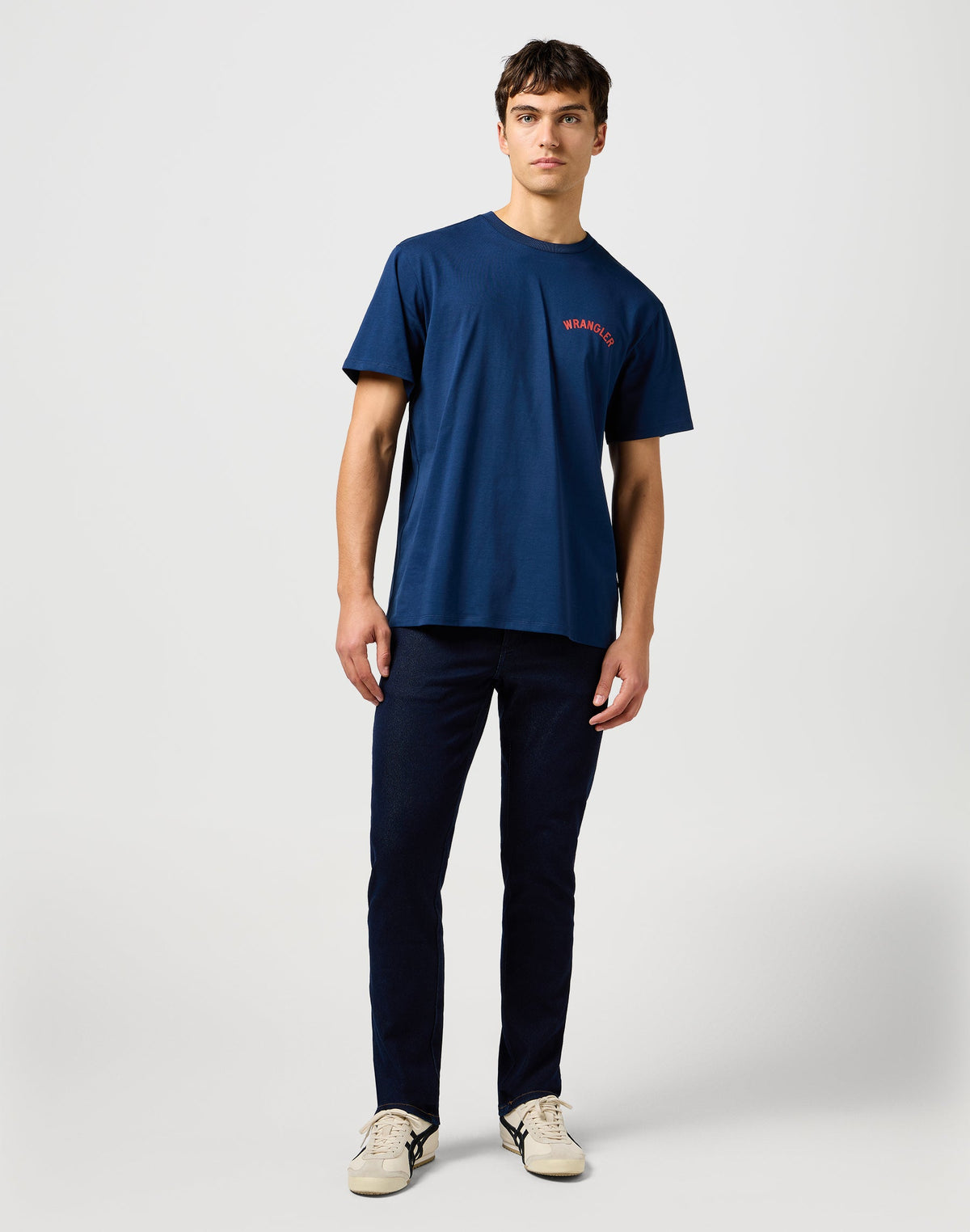 Graphic Tee in Navy