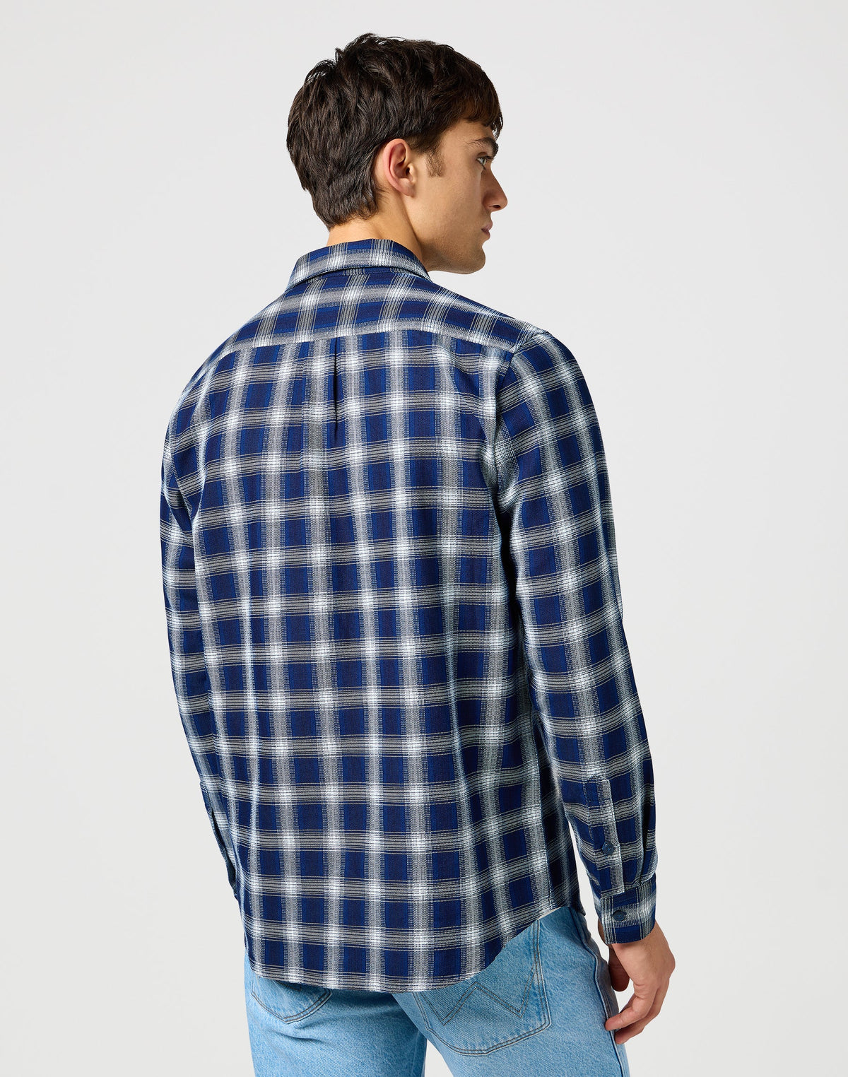 1 Pkt Shirt in Indigo Plaid