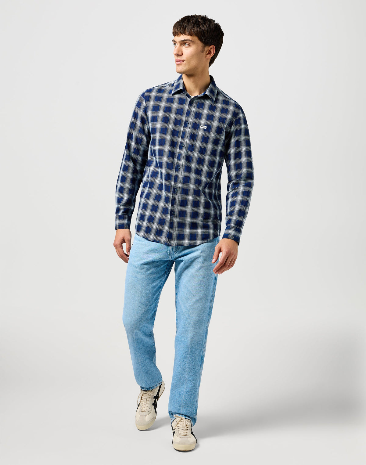 1 Pkt Shirt in Indigo Plaid