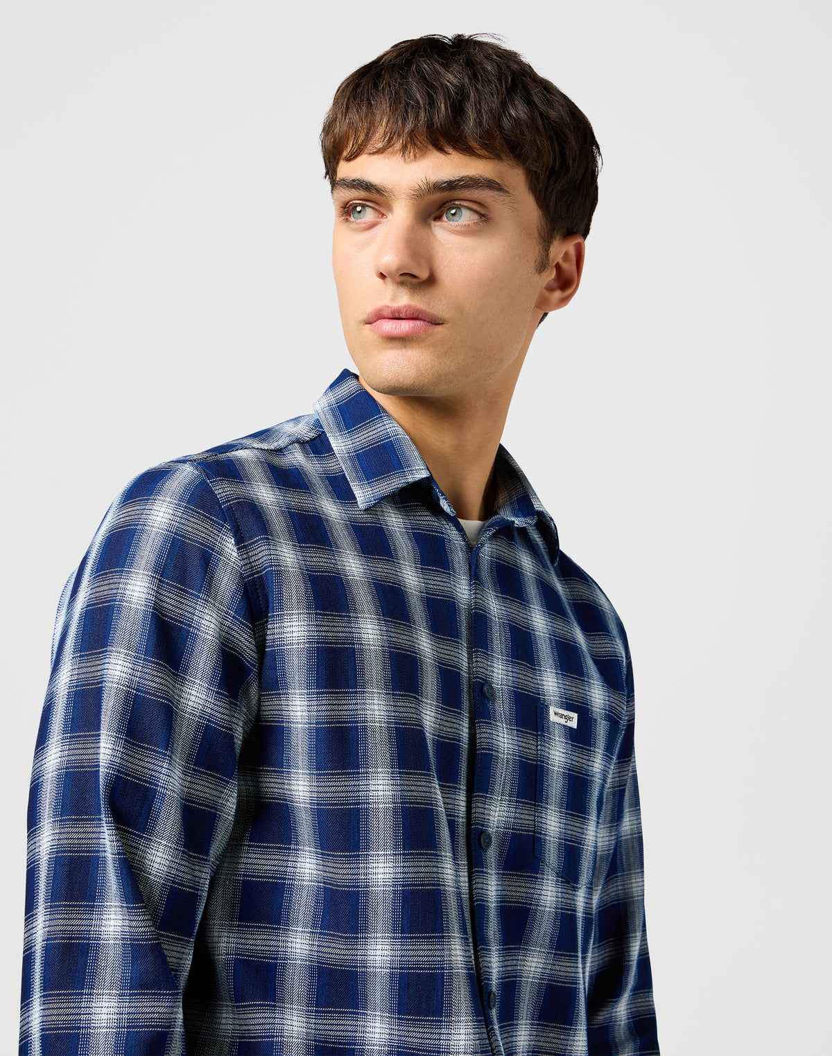 1 Pkt Shirt in Indigo Plaid