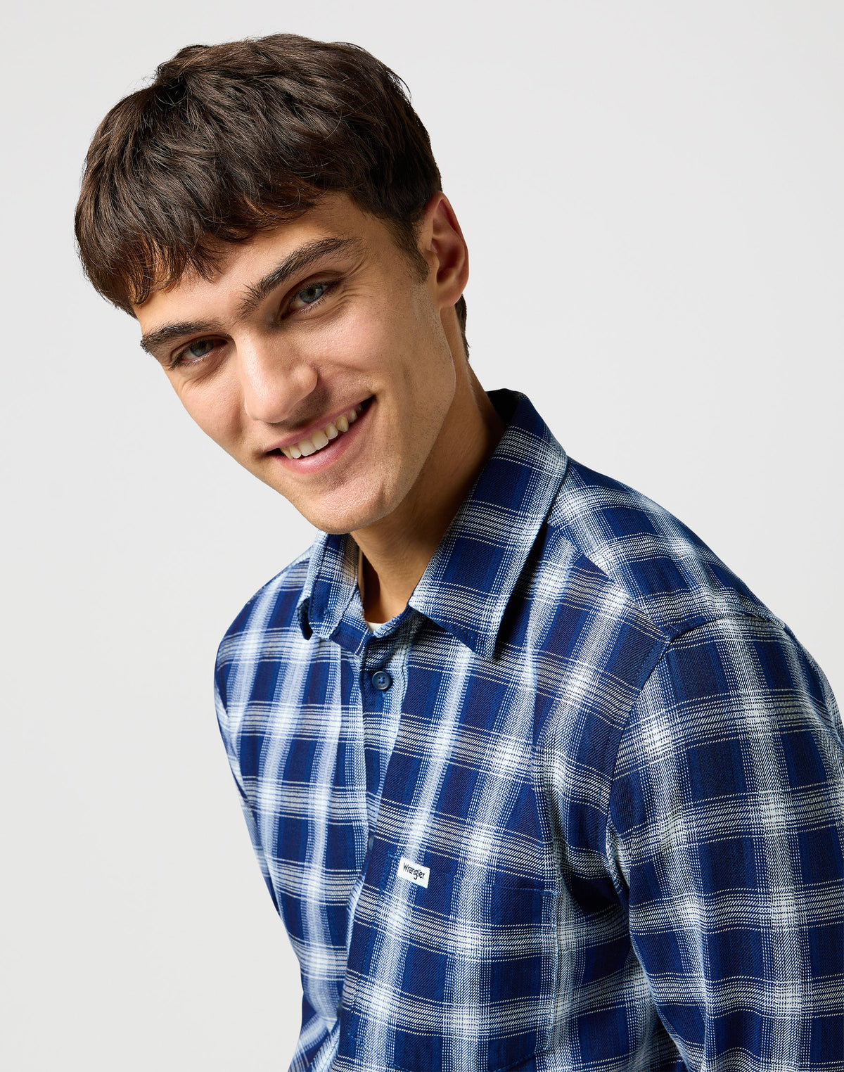 1 Pkt Shirt in Indigo Plaid