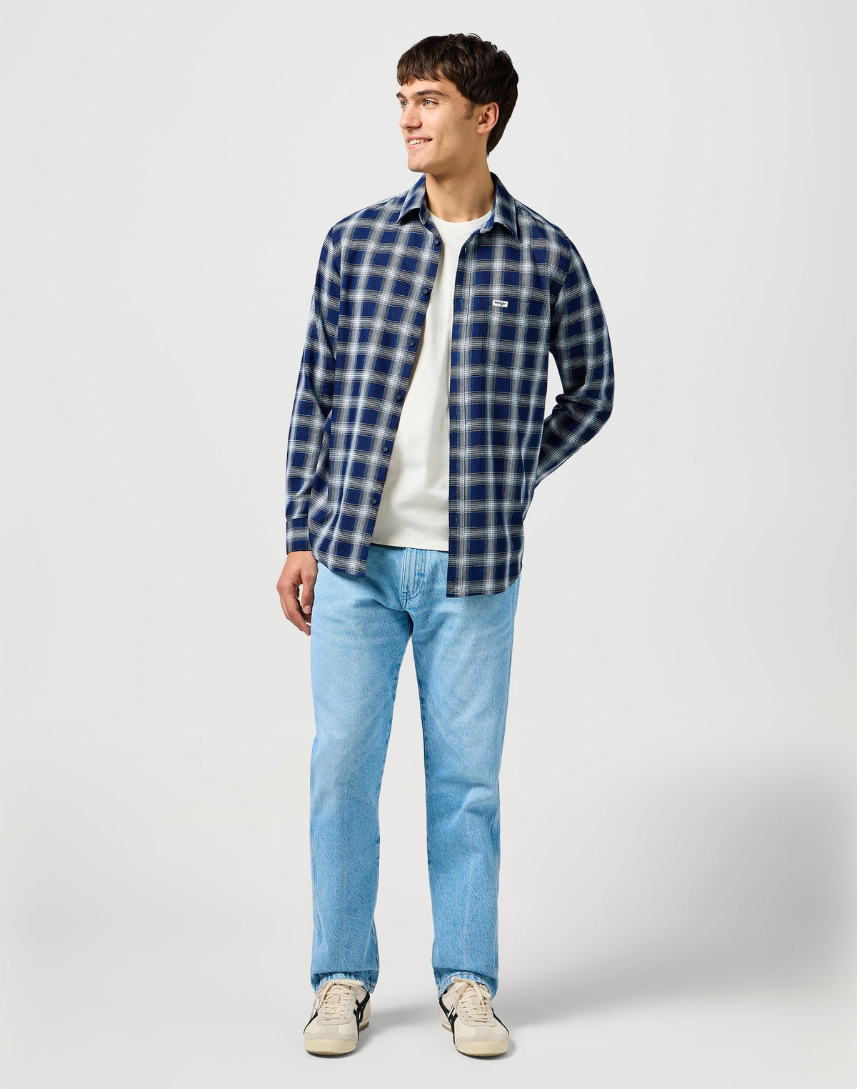 1 Pkt Shirt in Indigo Plaid