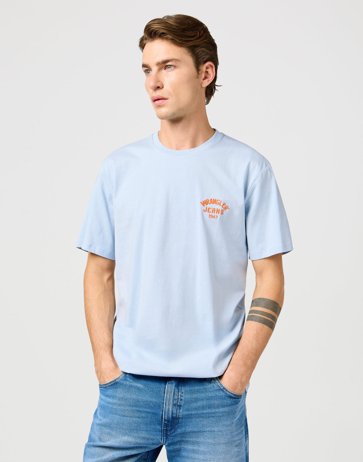 Small Logo Tee in Niagara Mist