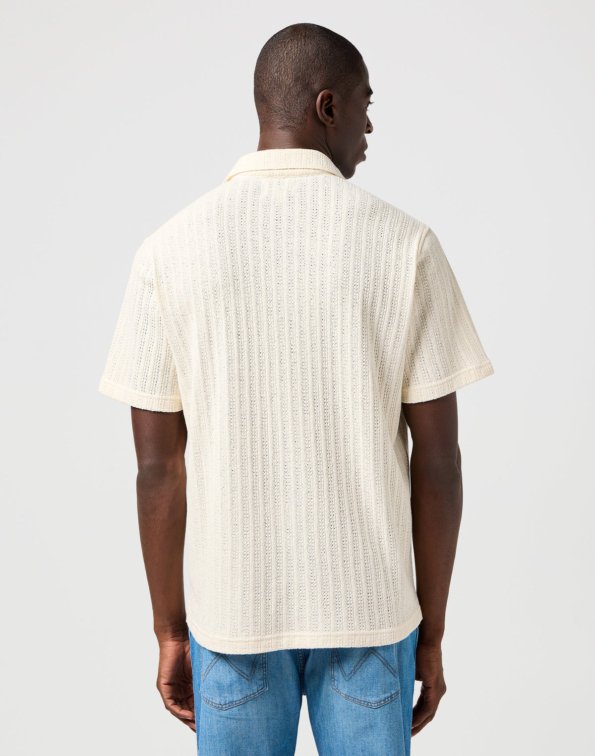 Ss Knit Shirt in Natural