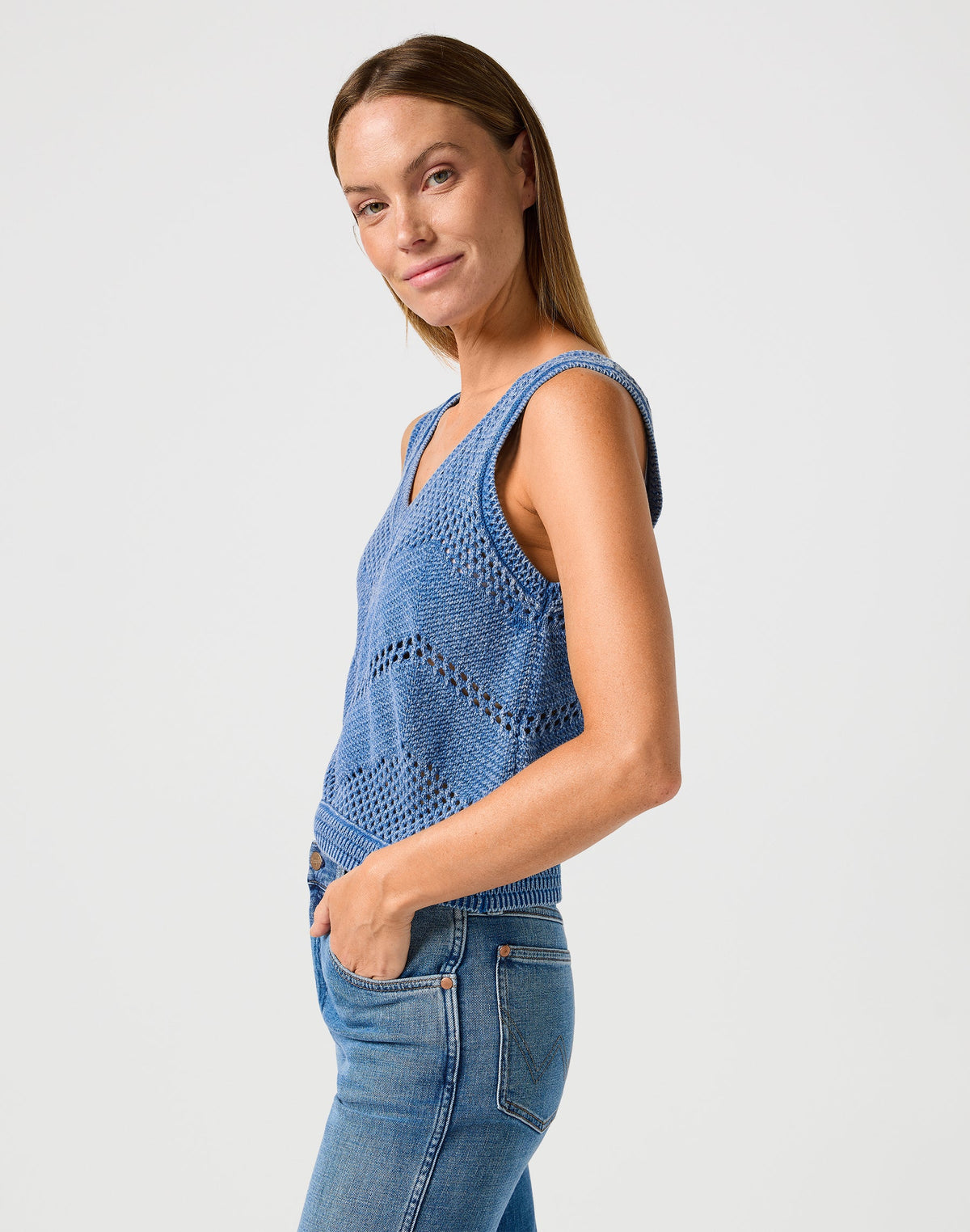 Sweater Tank in Cyaneus