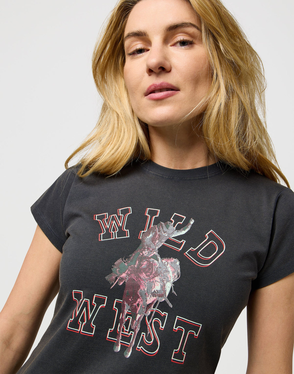 Shrunken Band Tee in Faded Black