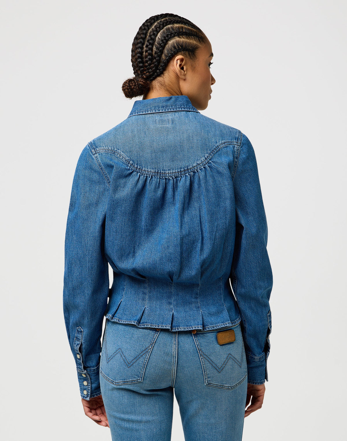 Femme Peplum Shirt in Light Hand