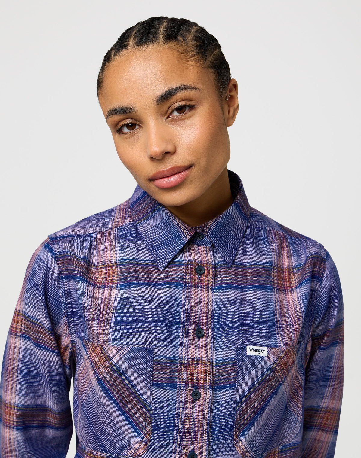 Femme Western Shirt in Earth Red
