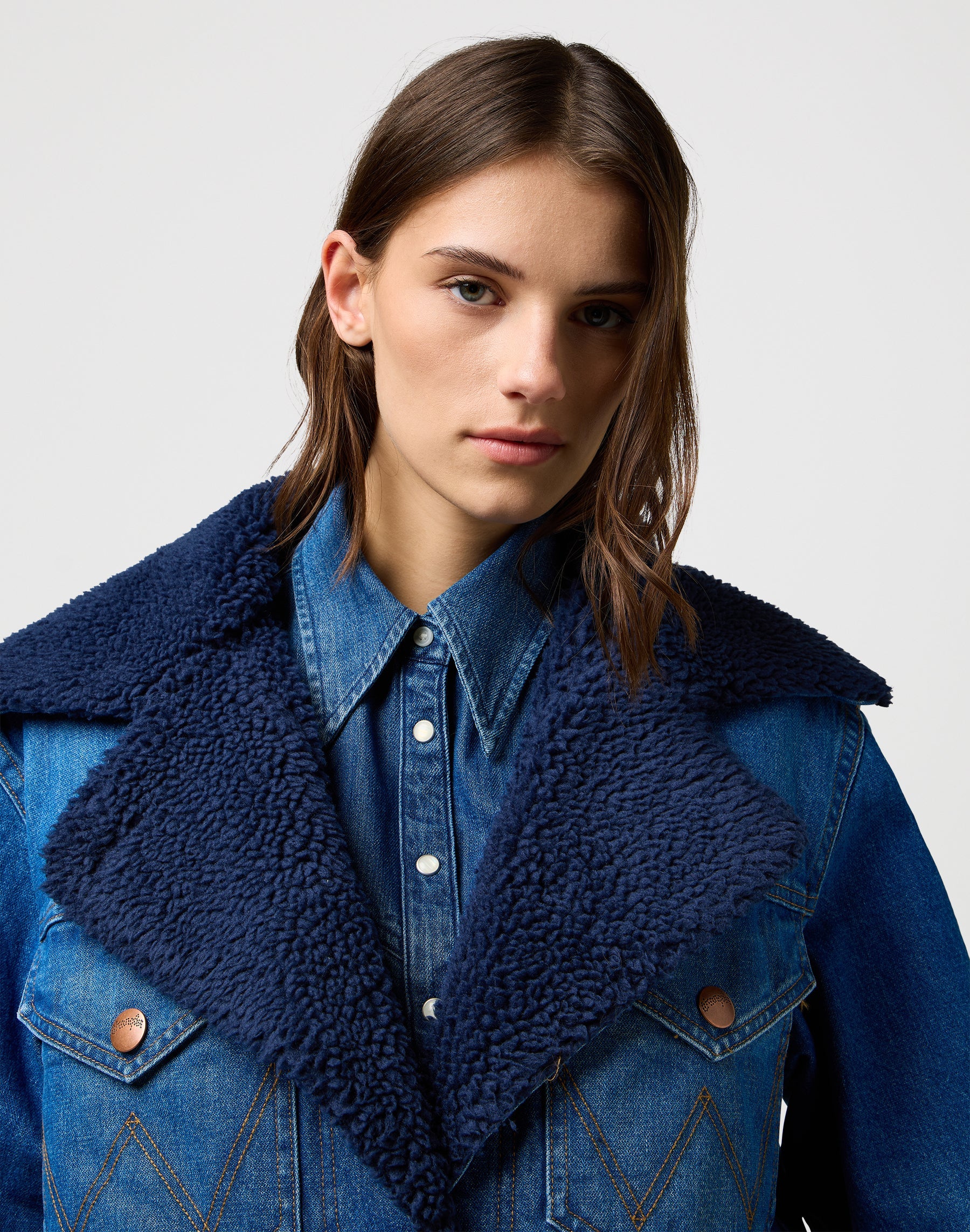 Wrange Coat in Sparkle Blue