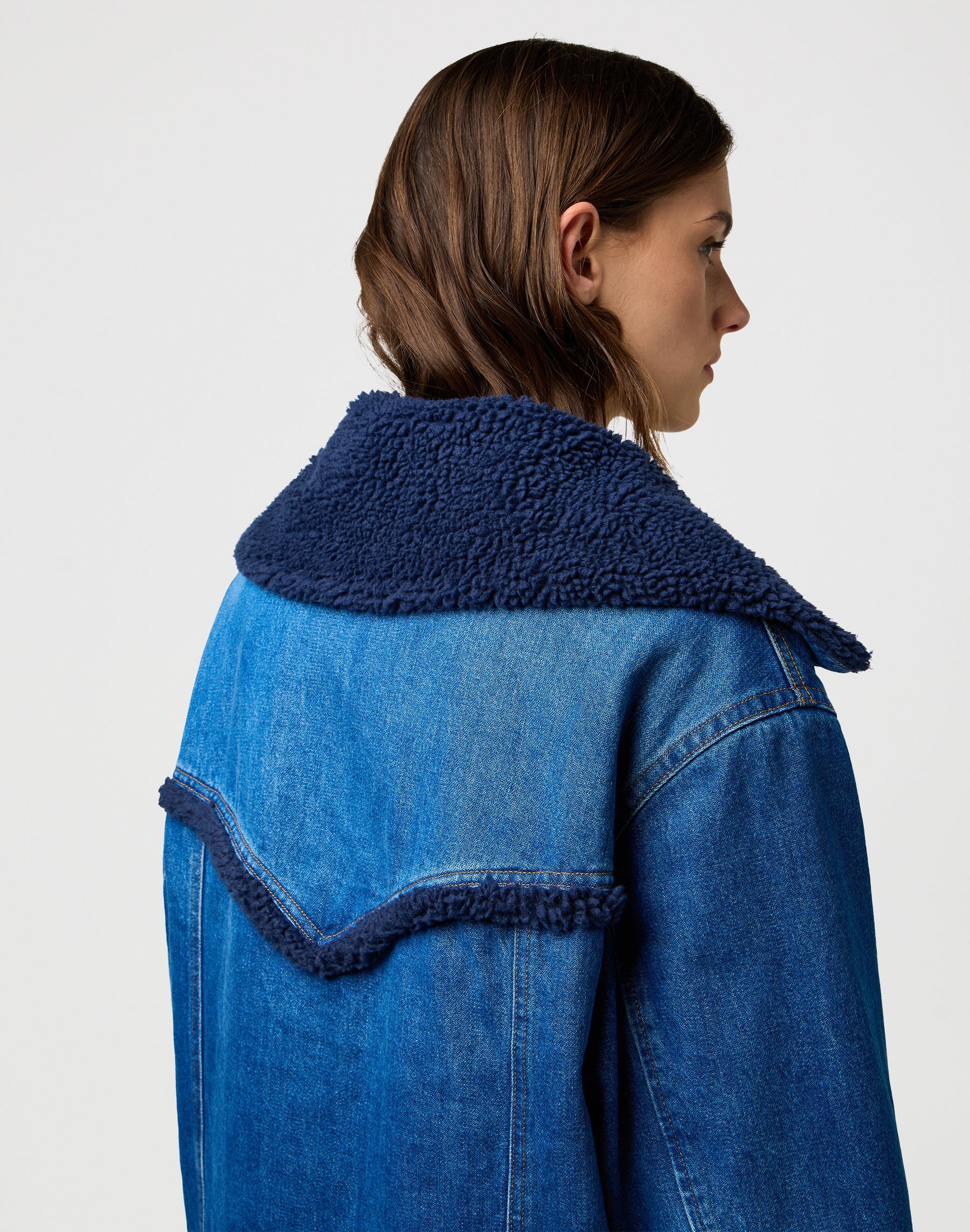 Wrange Coat in Sparkle Blue