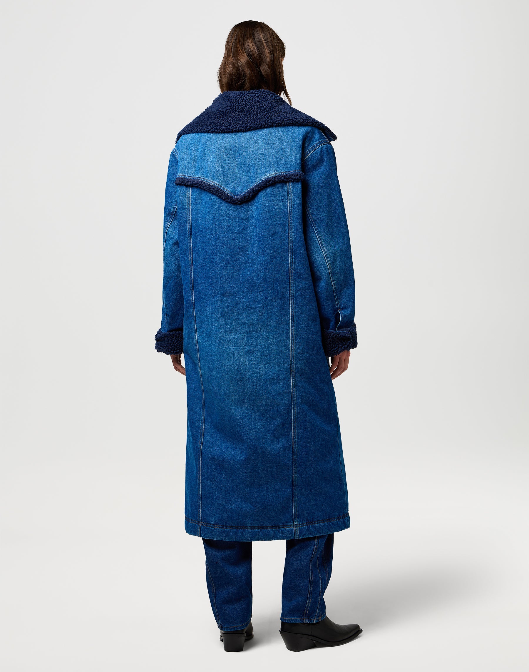 Wrange Coat in Sparkle Blue
