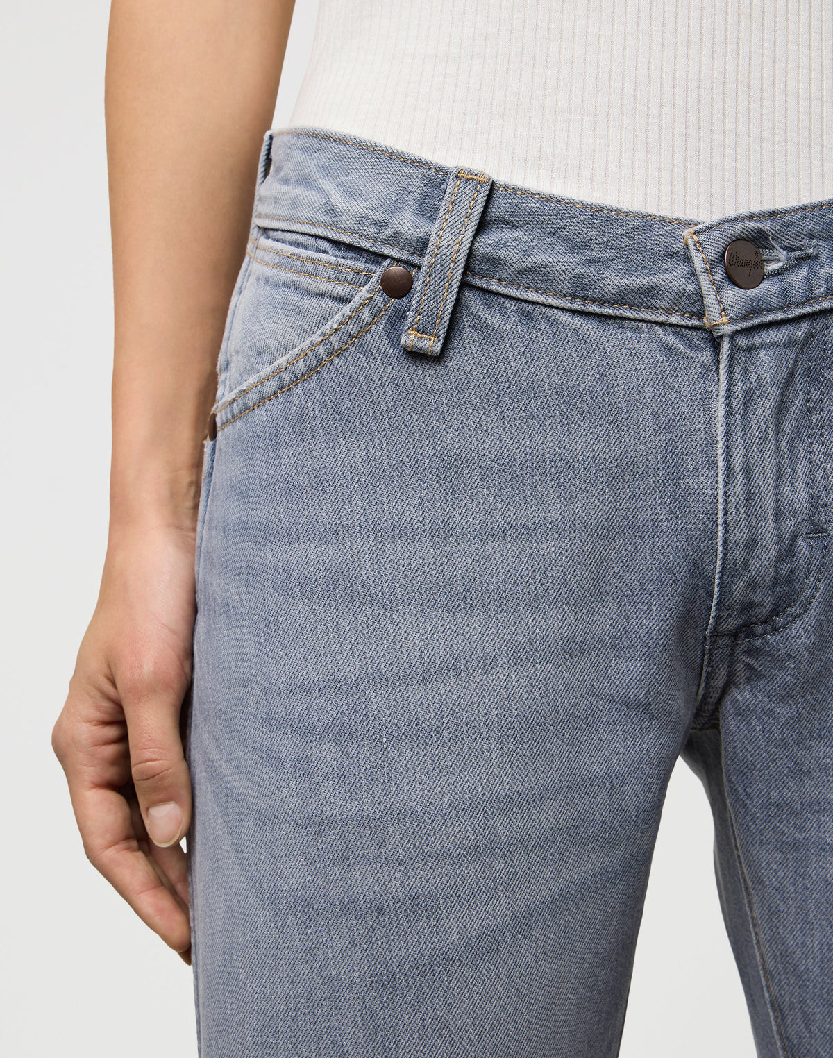 Low Rise Cowboy Jean in Haute Haze