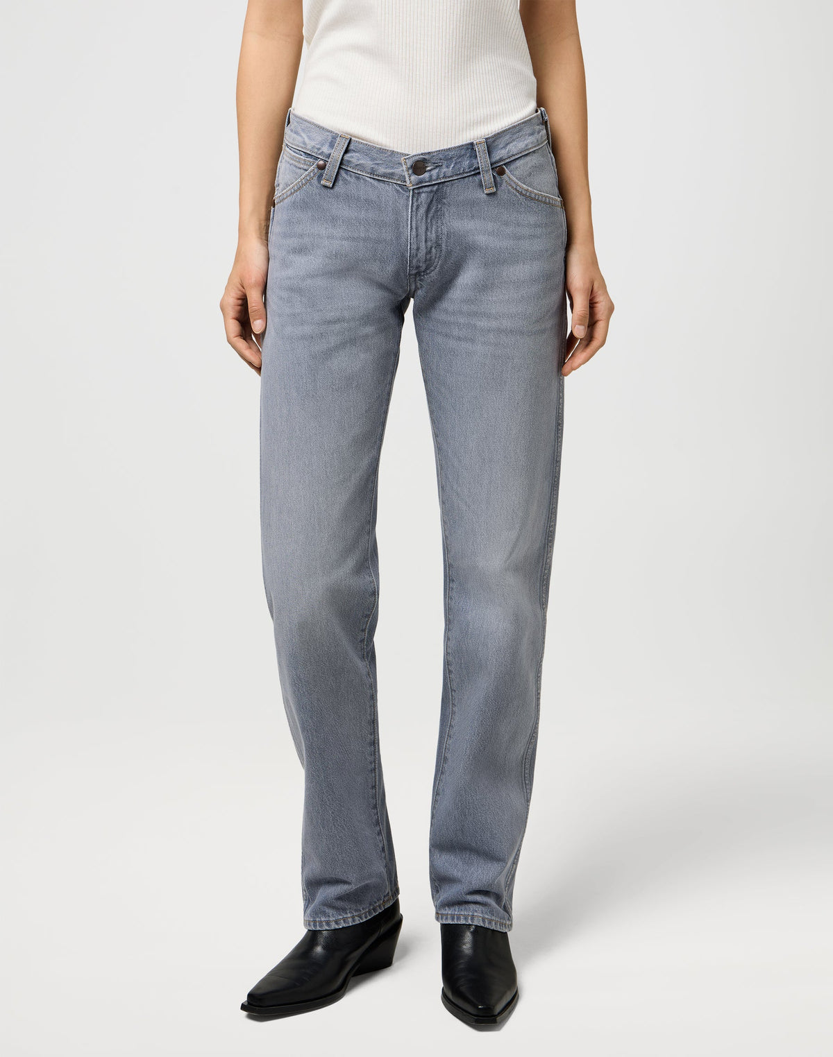 Low Rise Cowboy Jean in Haute Haze
