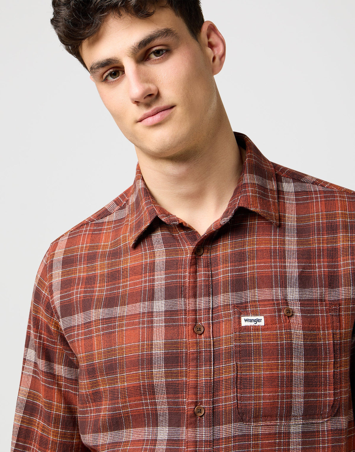 1 Pkt Flannel Shirt in Fired Brick