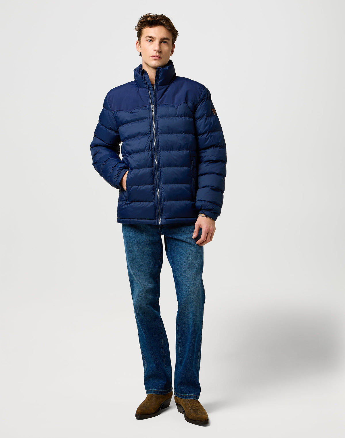 Packable Puffer in Navy