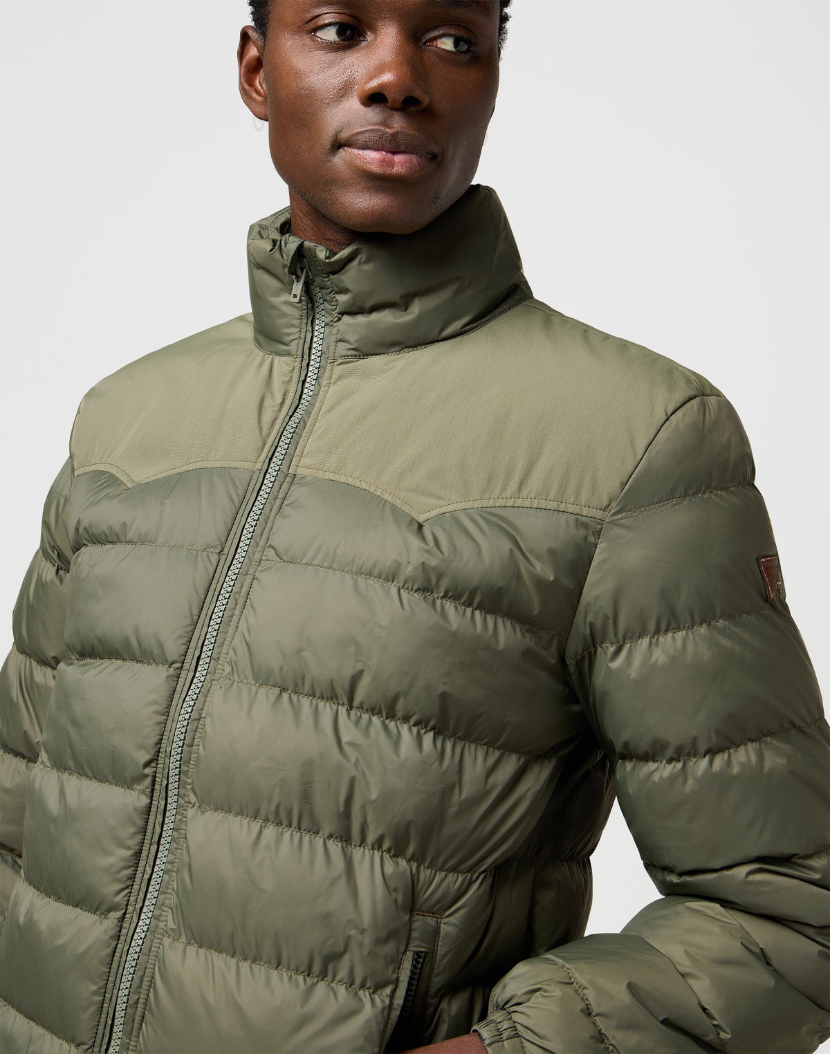 Packable Puffer in Dusty Olive