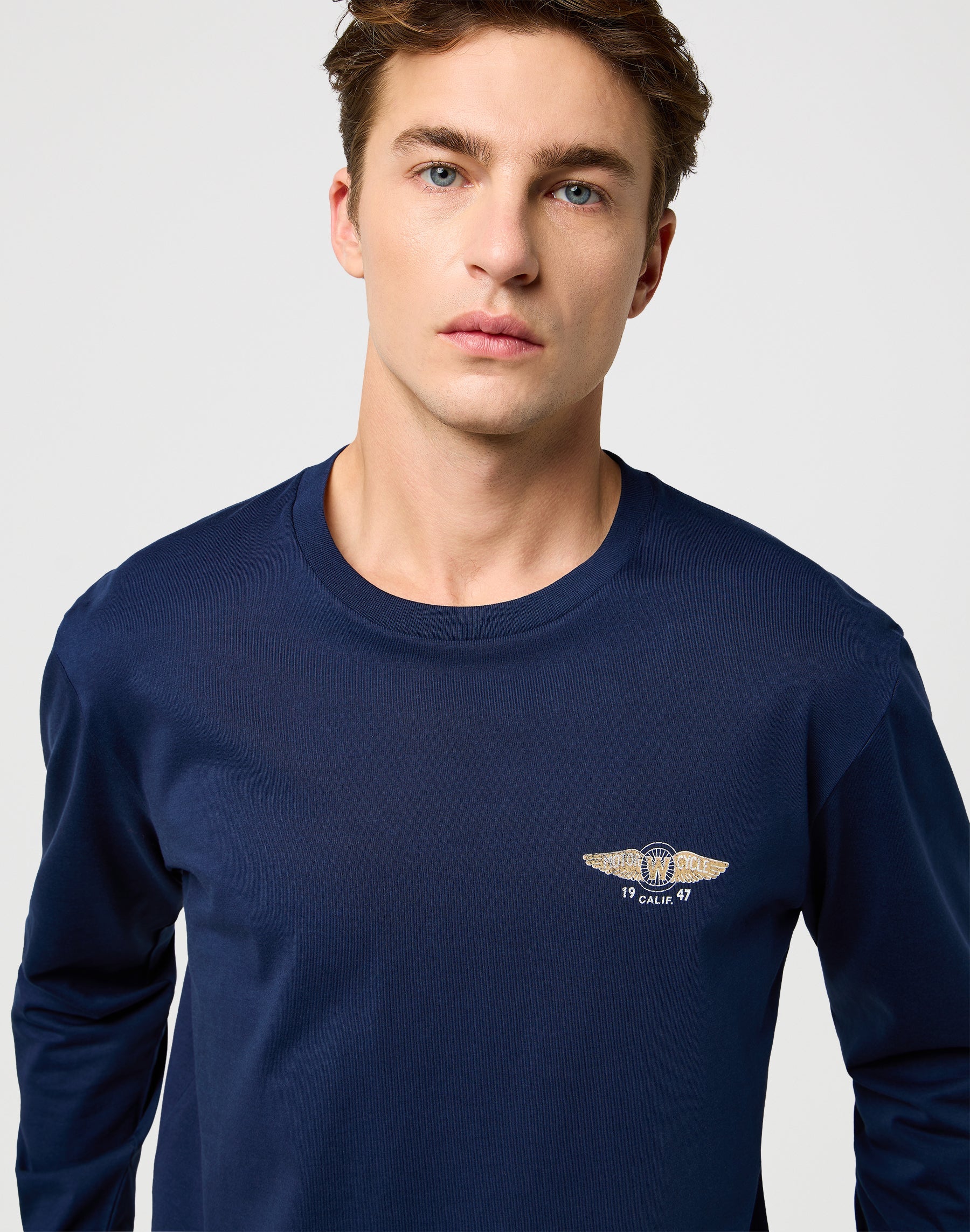 Ls Americana Tee in Navy