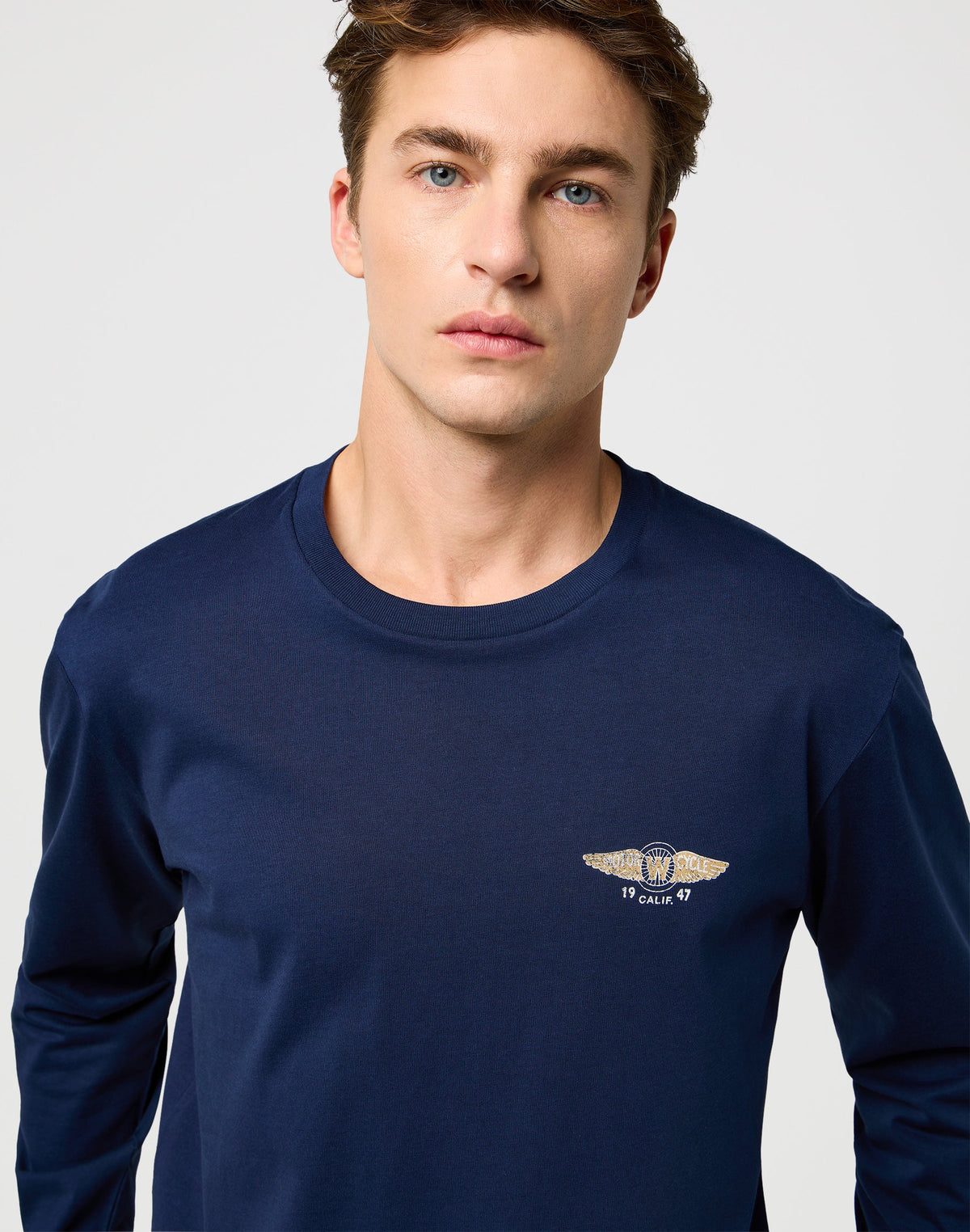 Ls Americana Tee in Navy